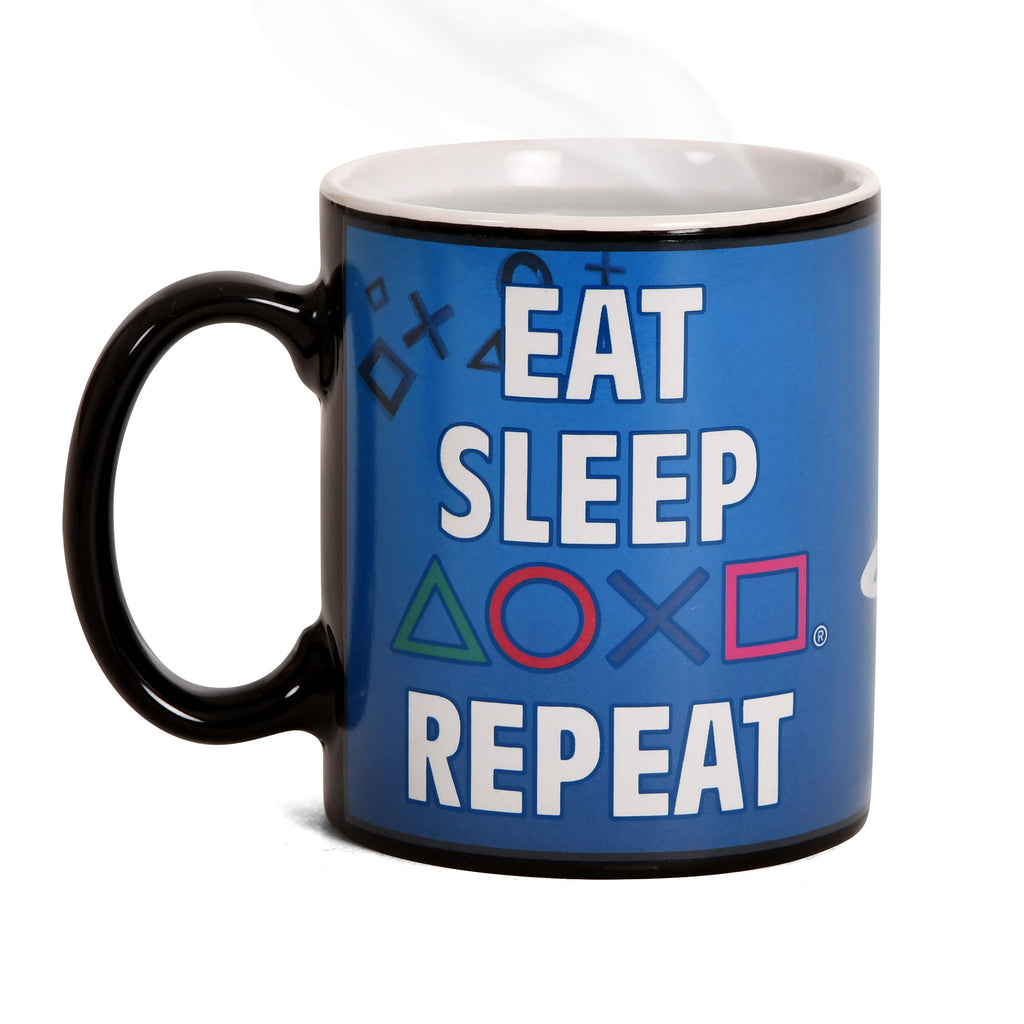 Zdjęcie produktu PlayStation - Eat Sleep Repeat Kubek z efektem termicznym