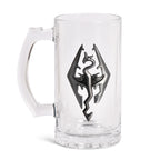 Zdjęcie produktu Skyrim - Szklany kufel z symbolem smoka