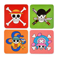 Zdjęcie produktu One Piece - Skulls Podkładki pod kubek, zestaw 4 sztuk