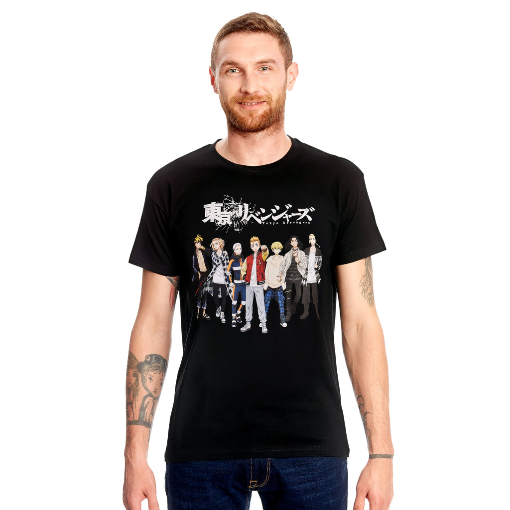 Zdjęcie produktu Tokyo Revengers - Grupa T-Shirt czarne