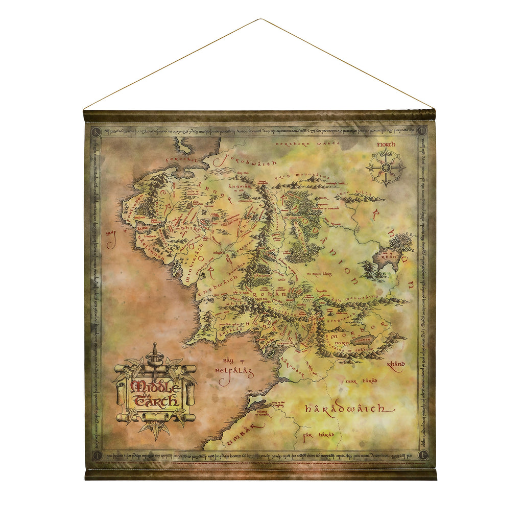 Product image The Lord of the Rings - Middle Earth Map Wall Scroll