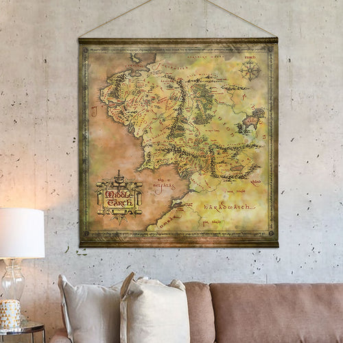 Zdjęcie produktu Władca Pierścieni - Mapa Śródziemia Wall Scroll
