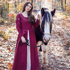 Product image Medieval dress Larina red beige
