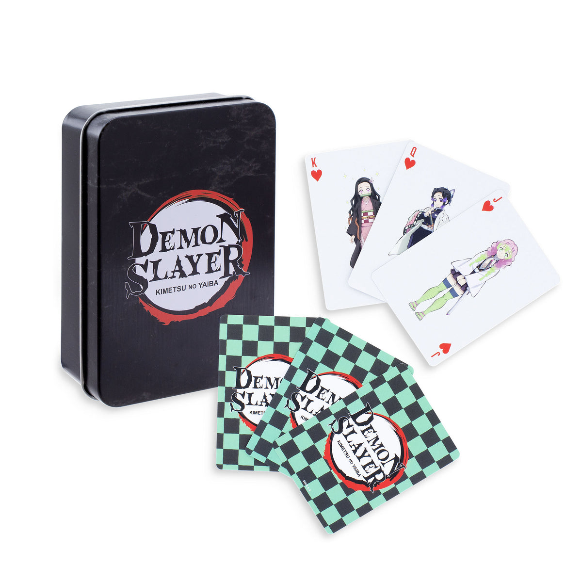Zdjęcie produktu Demon Slayer - Karty do gry z postaciami w metalowym pudełku