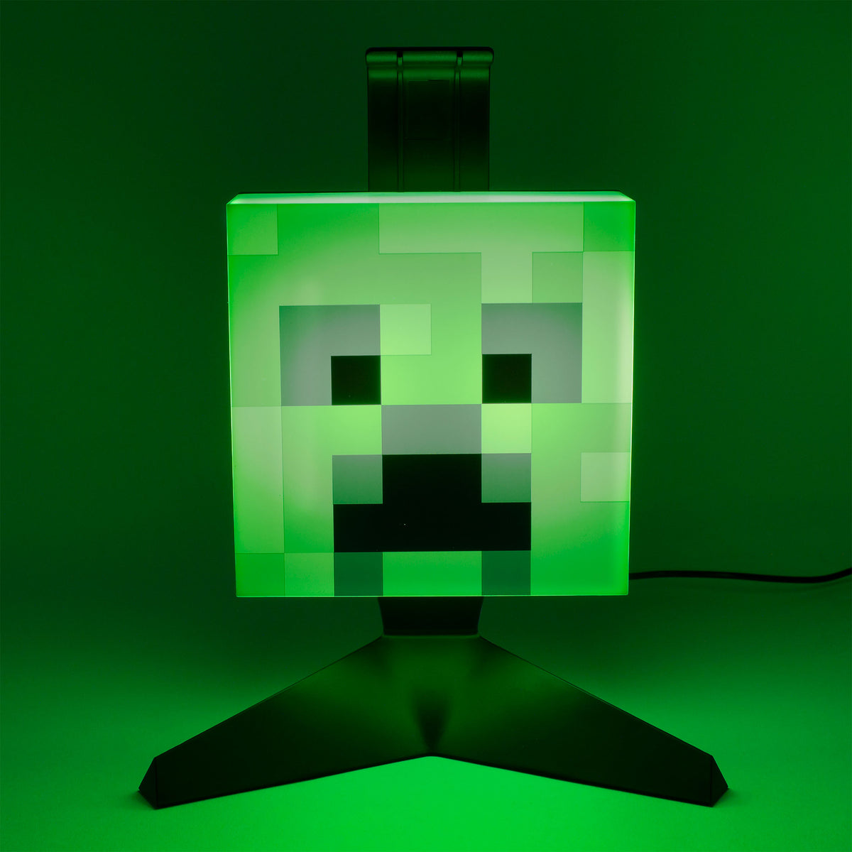 Zdjęcie produktu Stojak na słuchawki Creeper z oświetleniem - Minecraft