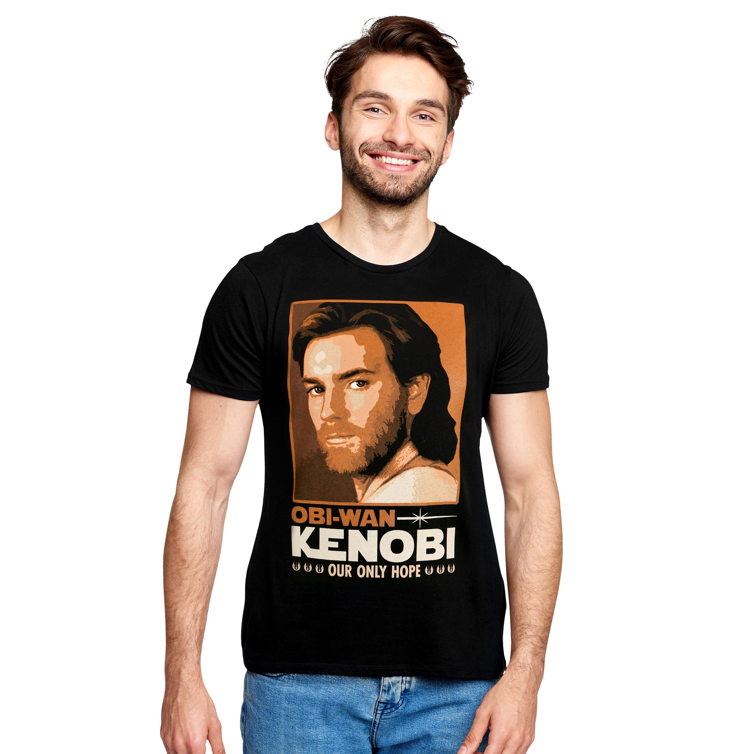 Zdjęcie produktu Star Wars - Obi Wan Kenobi Our Only Hope T-Shirt czarne