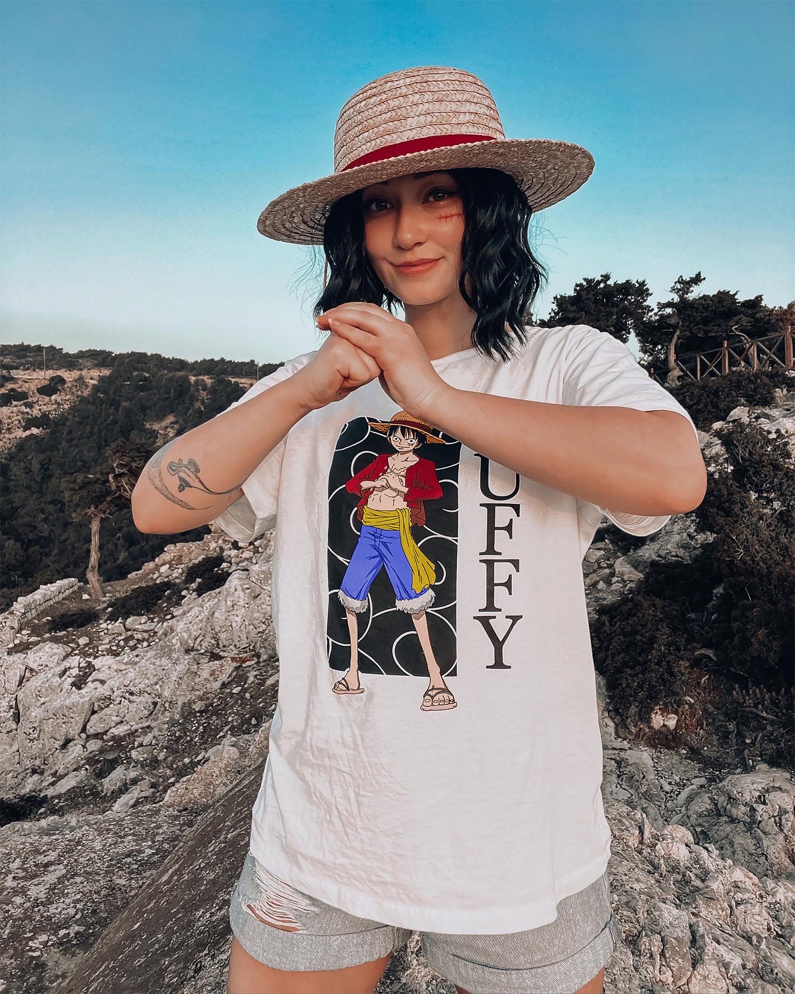Zdjęcie produktu One Piece - Luffy T-Shirt biały