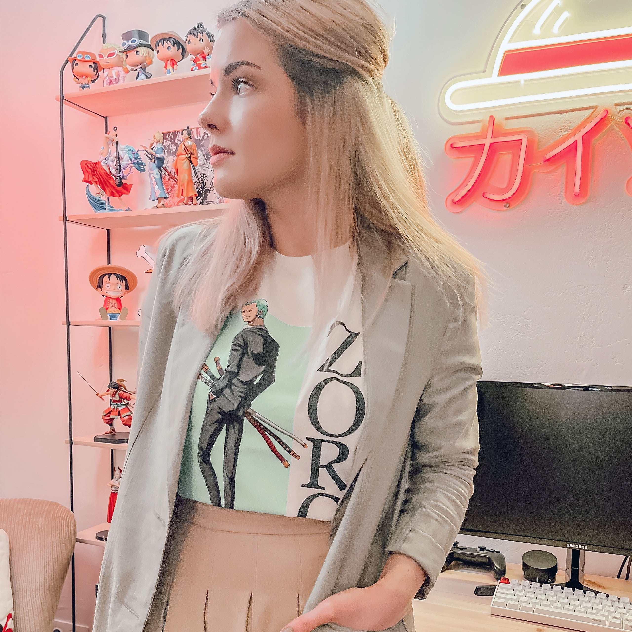 Zdjęcie produktu One Piece - Zoro T-Shirt biały