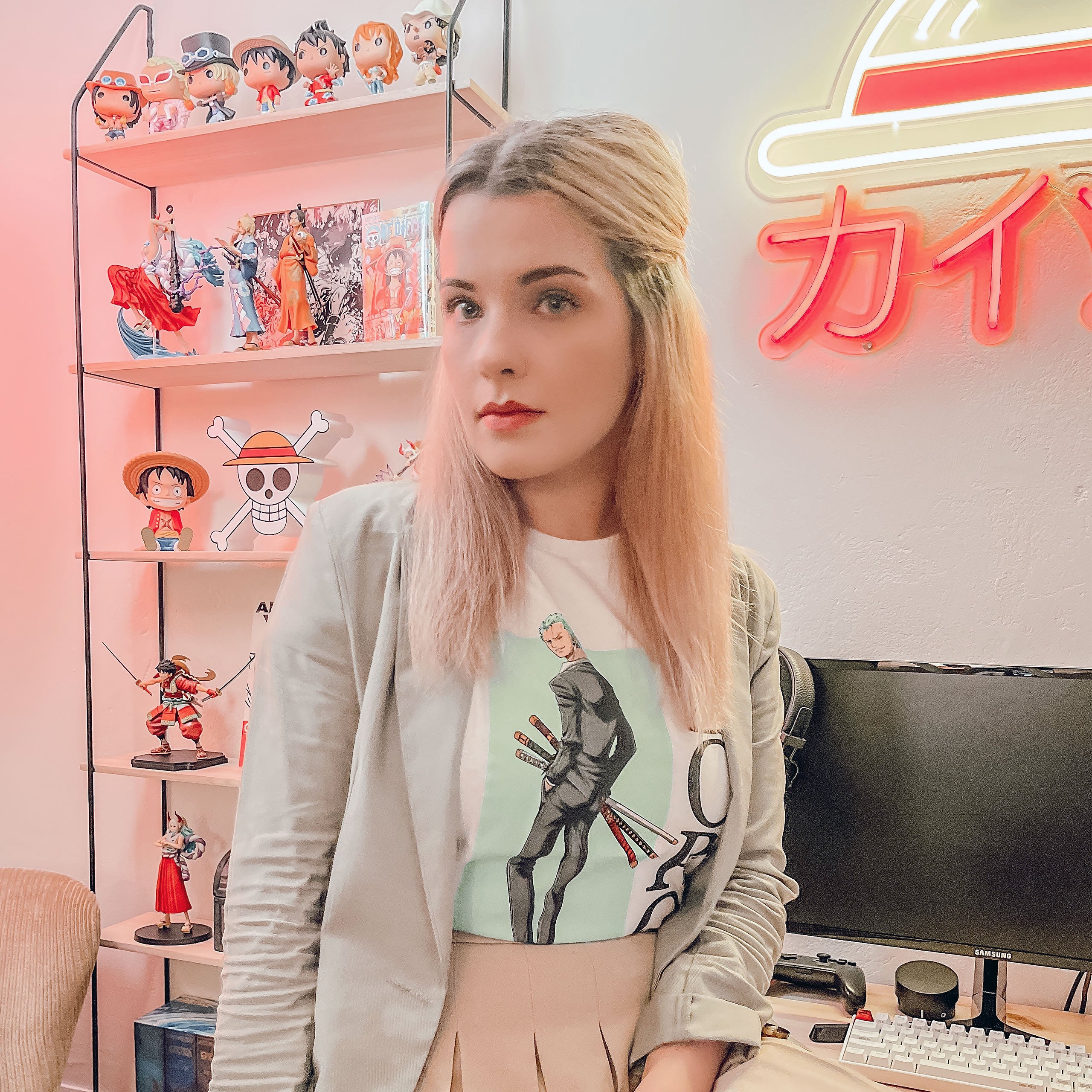 Zdjęcie produktu One Piece - Zoro T-Shirt biały