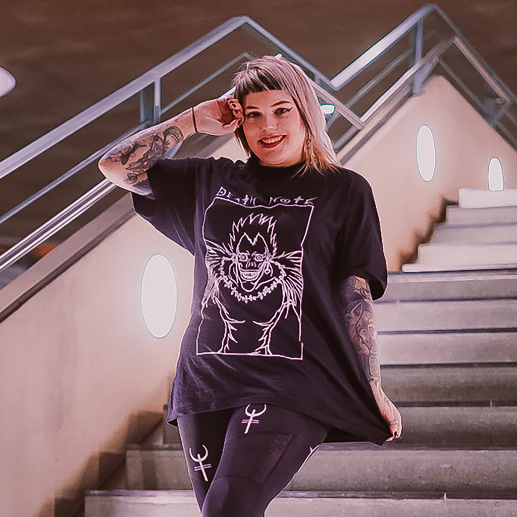 Zdjęcie produktu Death Note - Ryuk Koszulka z Plakatem czarna