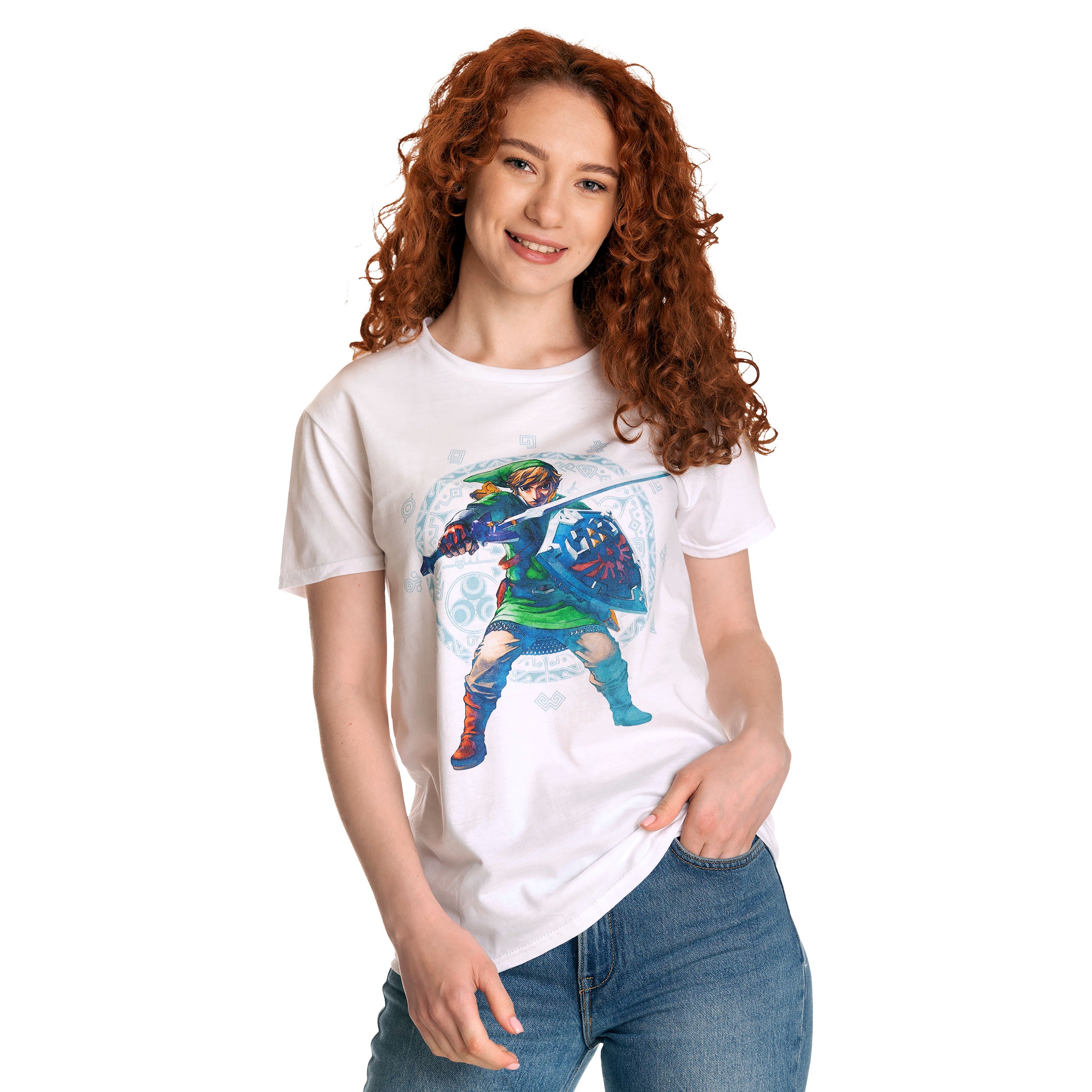Zdjęcie produktu Zelda - Skyward Sword Pose T-Shirt biały