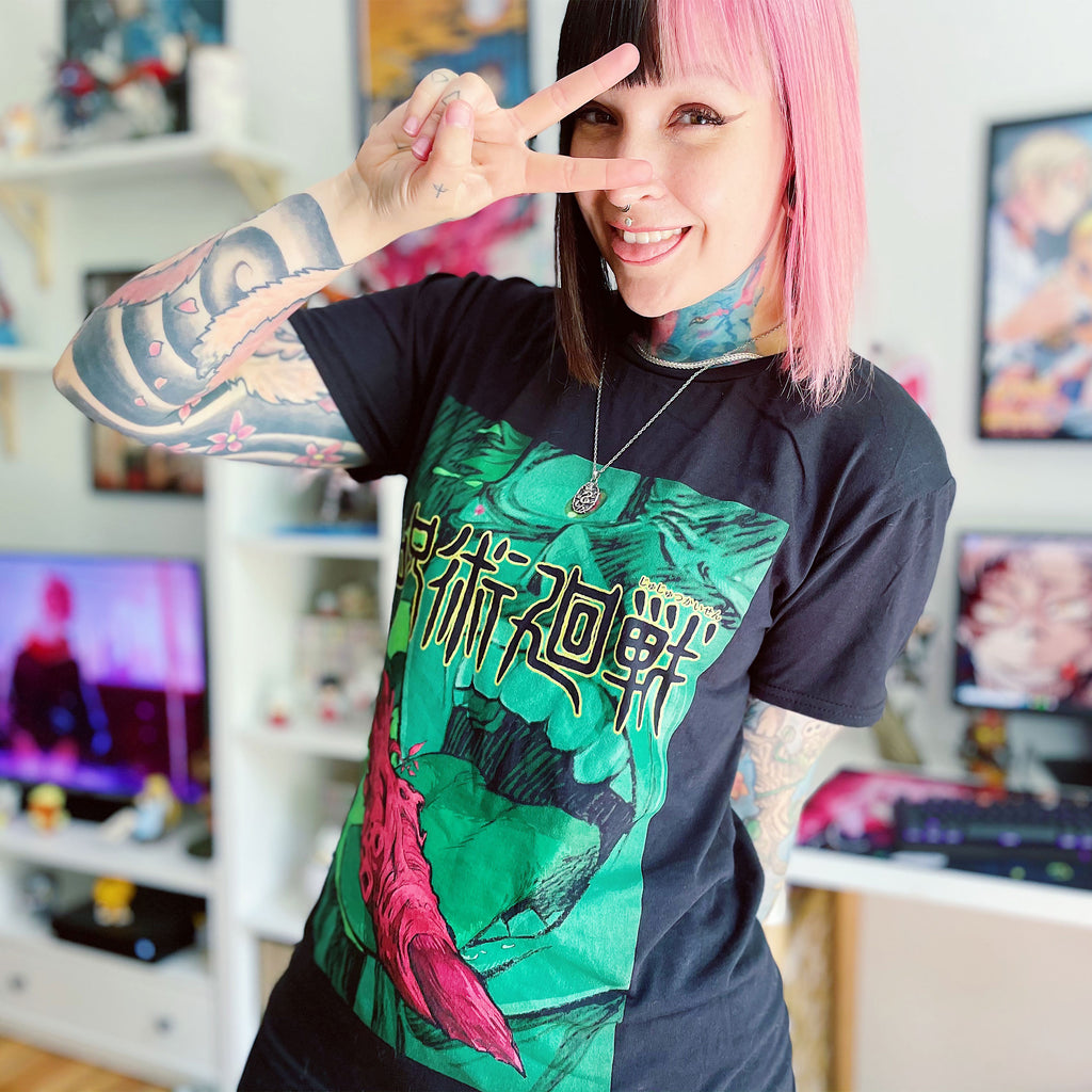 Zdjęcie produktu Jujutsu Kaisen - Finger Licking T-Shirt czarne