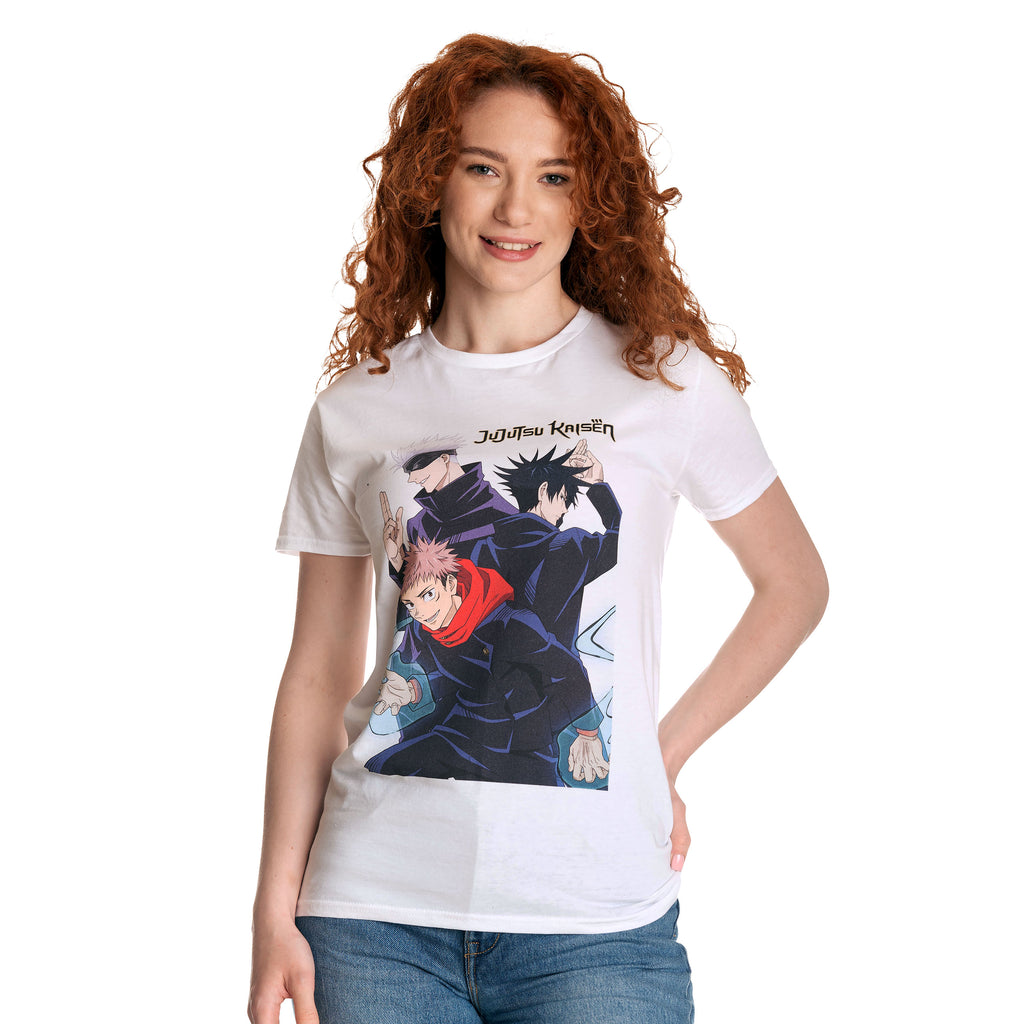 Zdjęcie produktu Jujutsu Kaisen - Trio T-Shirt biały