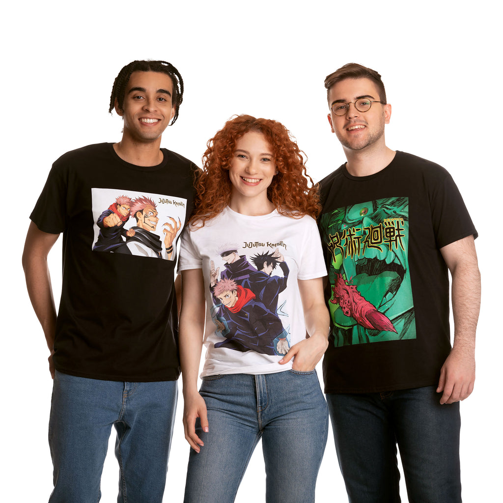 Zdjęcie produktu Jujutsu Kaisen - Trio T-Shirt biały