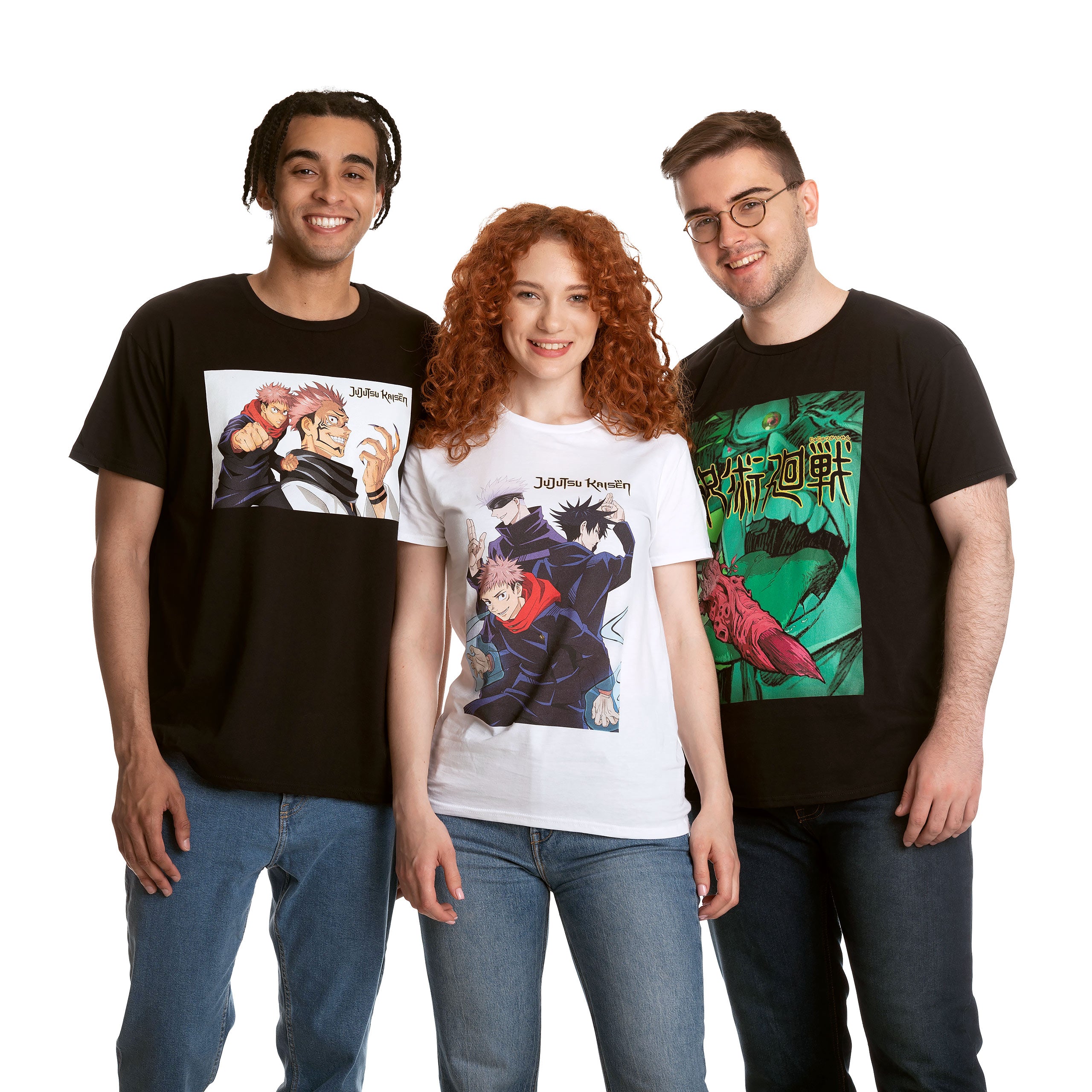 Zdjęcie produktu Jujutsu Kaisen - Trio T-Shirt biały