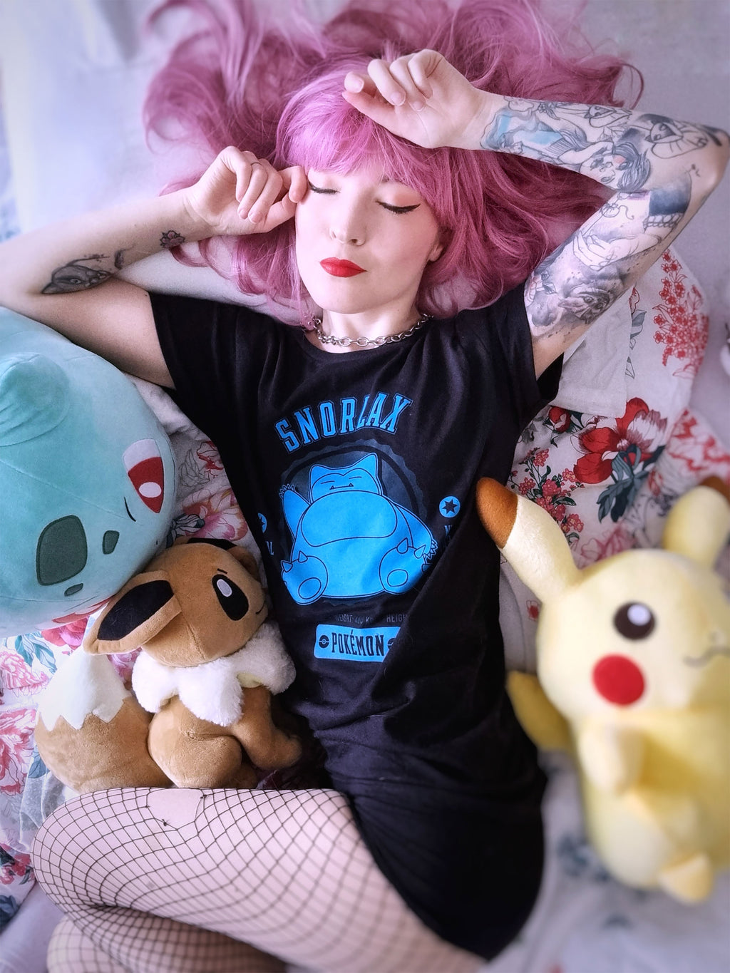 Product image Pokemon - Snorlax College T-Shirt Black