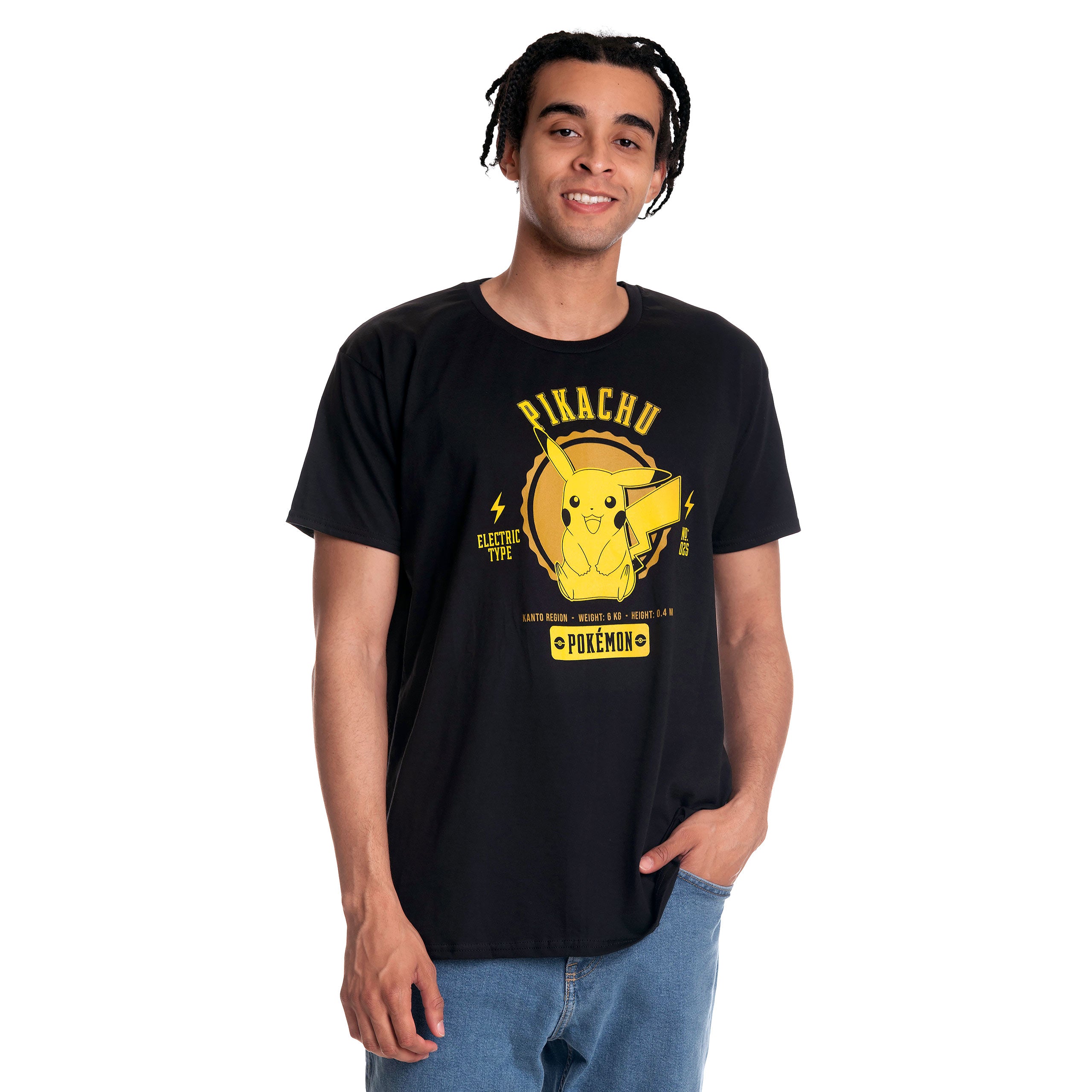 Zdjęcie produktu Pokemon - Pikachu College T-Shirt czarny
