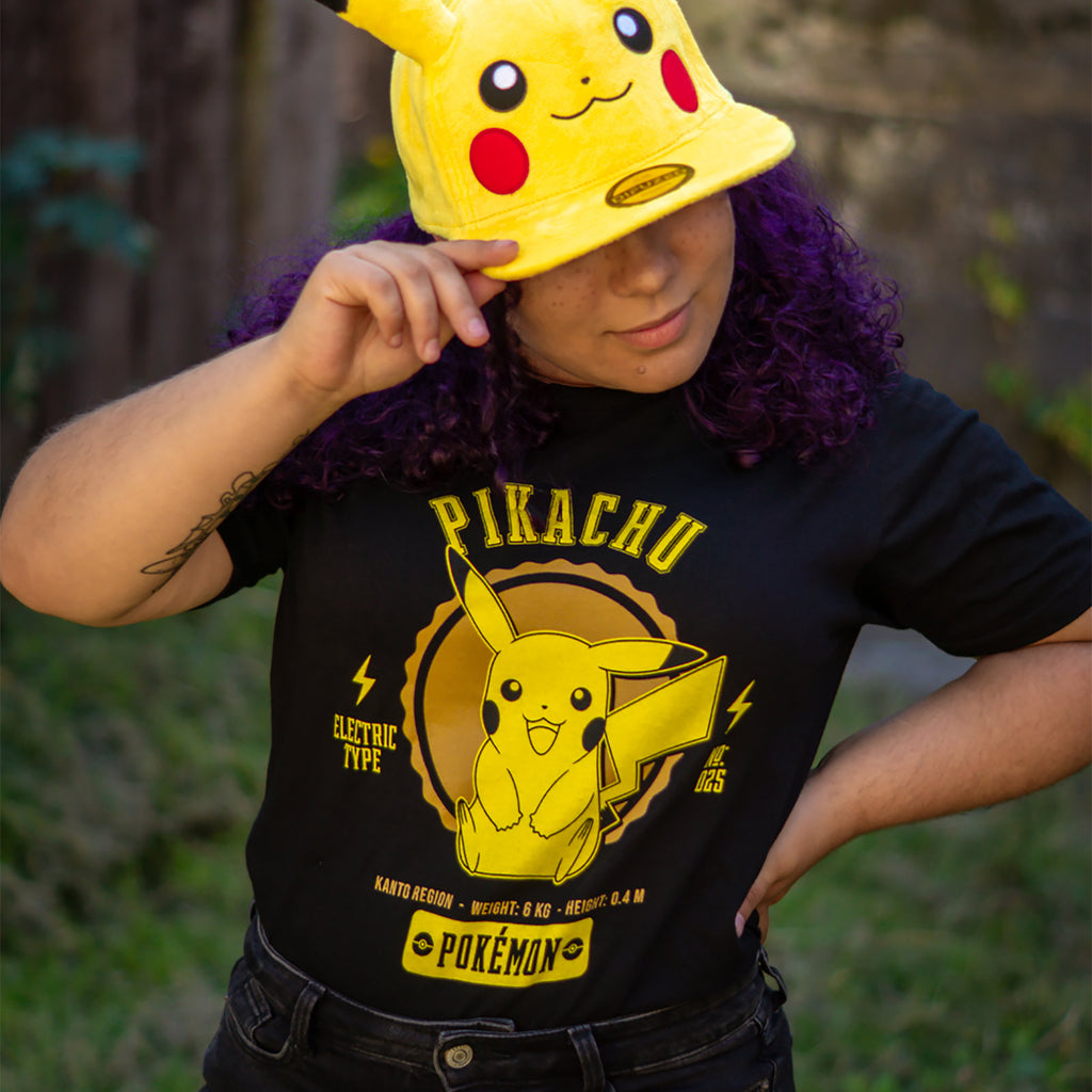 Zdjęcie produktu Pokemon - Pikachu College T-Shirt czarny