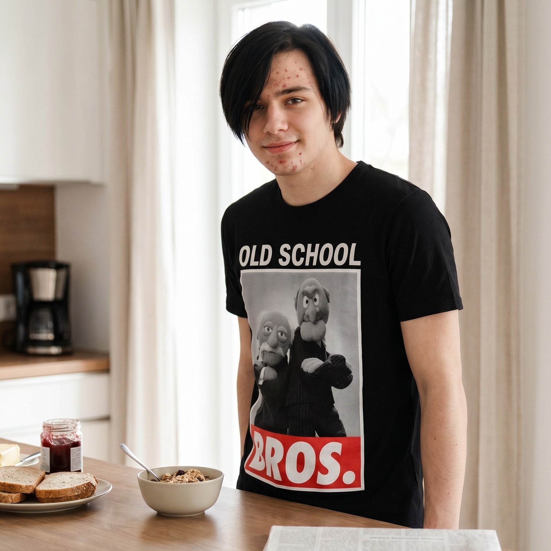 Zdjęcie produktu Muppets - Old School Bros. T-Shirt czarne