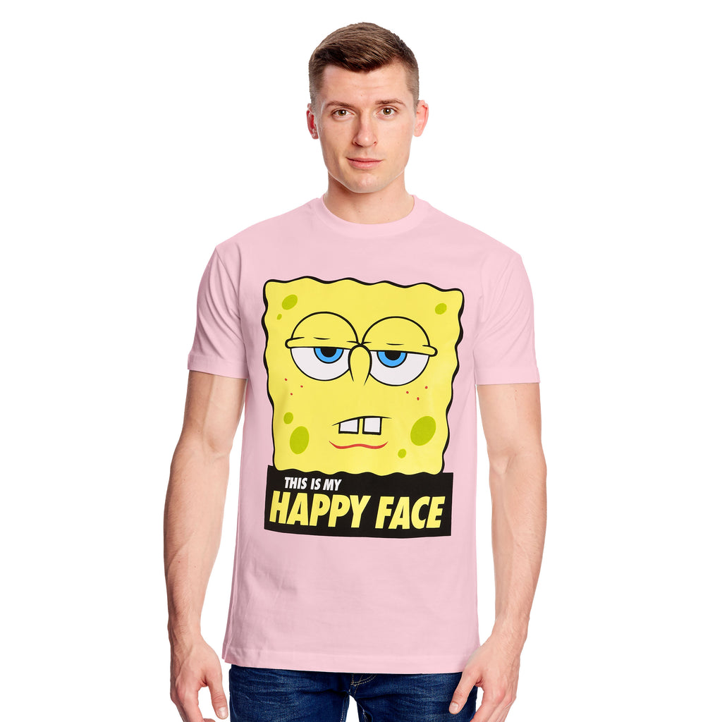Zdjęcie produktu SpongeBob Kanciastoporty - Koszulka z postacią różowa