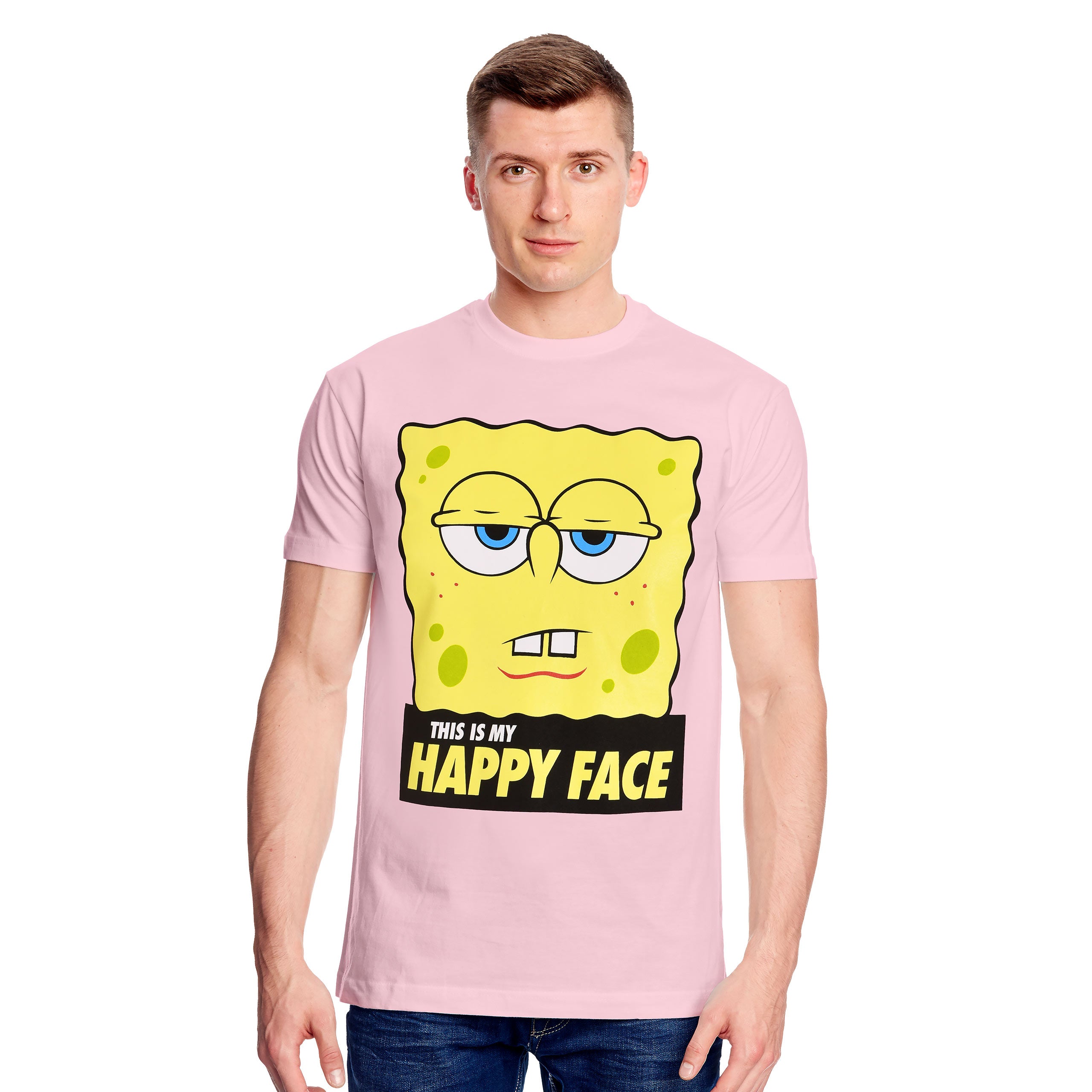 Zdjęcie produktu SpongeBob Kanciastoporty - Koszulka z postacią różowa