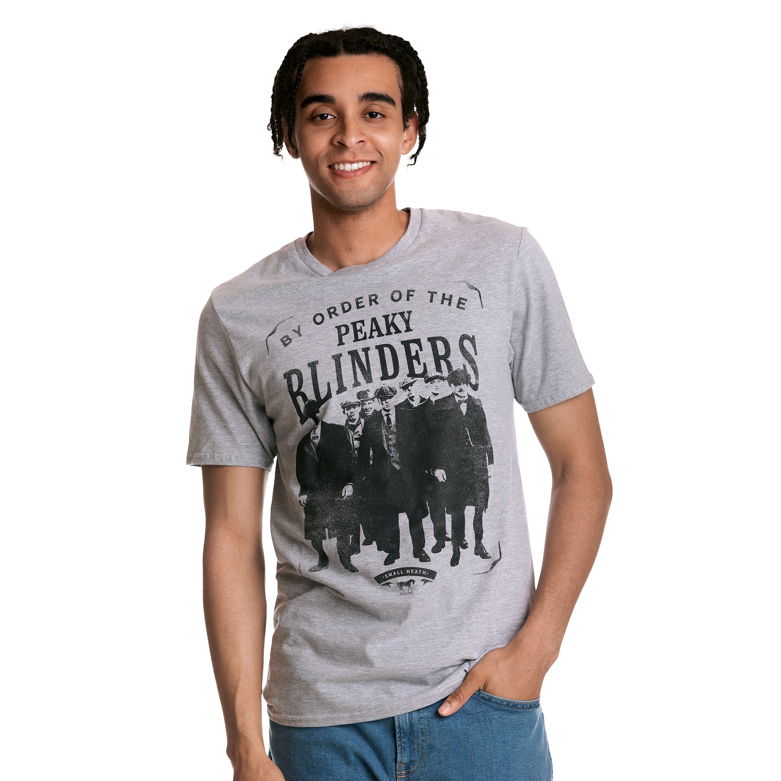 Zdjęcie produktu Peaky Blinders - By Order Group T-Shirt szary