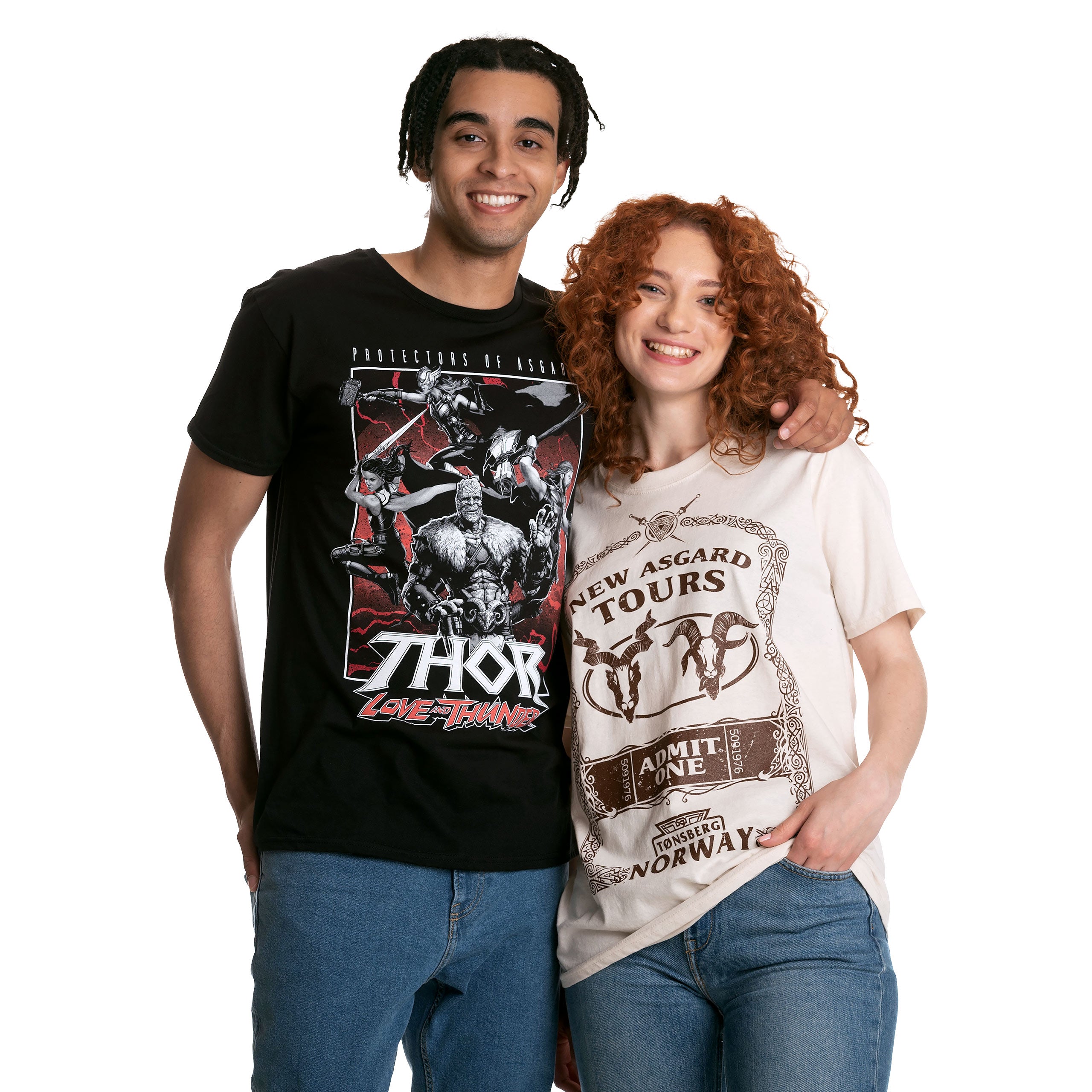 Zdjęcie produktu Thor Love & Thunder - Protectors of Asgard T-Shirt czarny