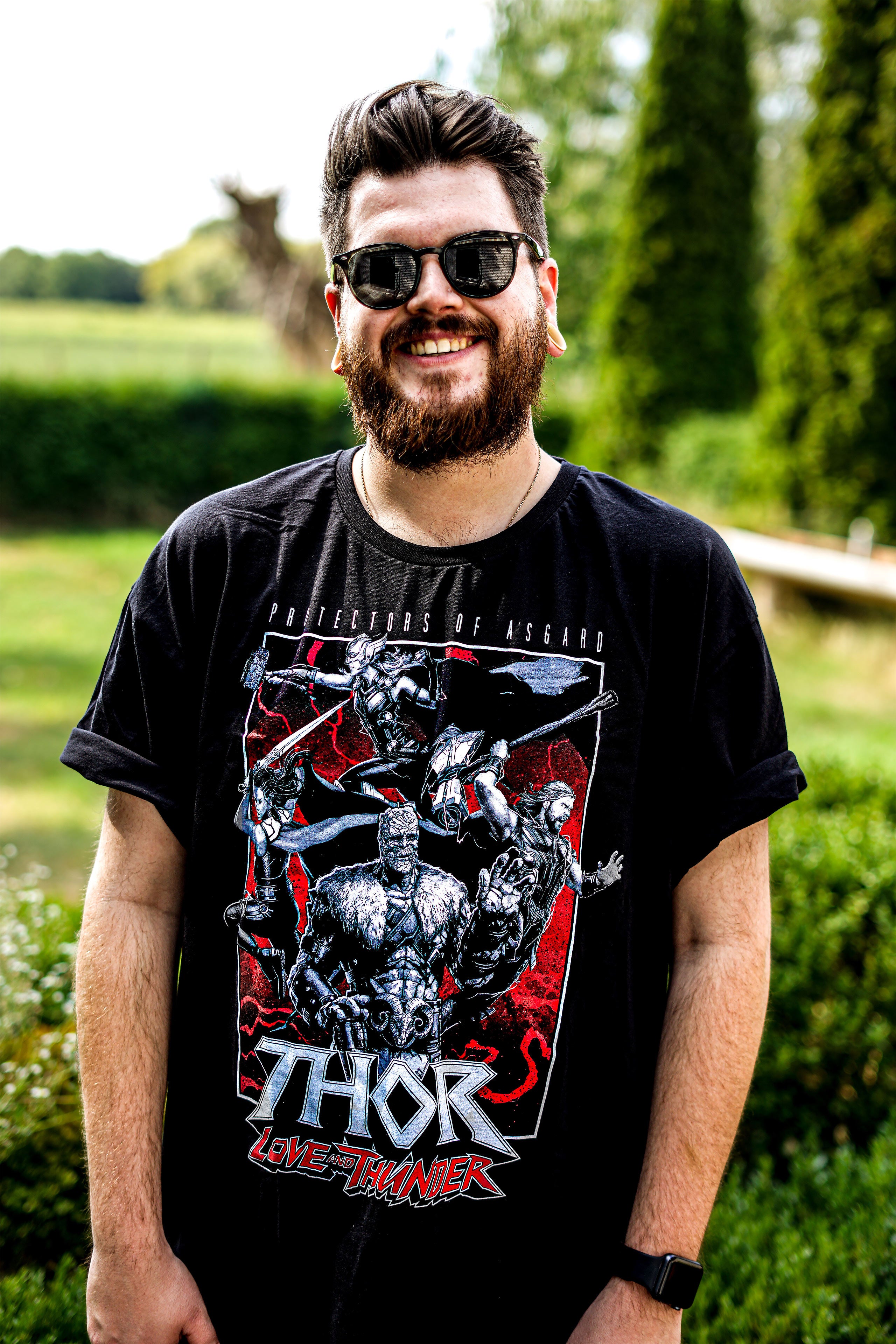 Zdjęcie produktu Thor Love & Thunder - Protectors of Asgard T-Shirt czarny