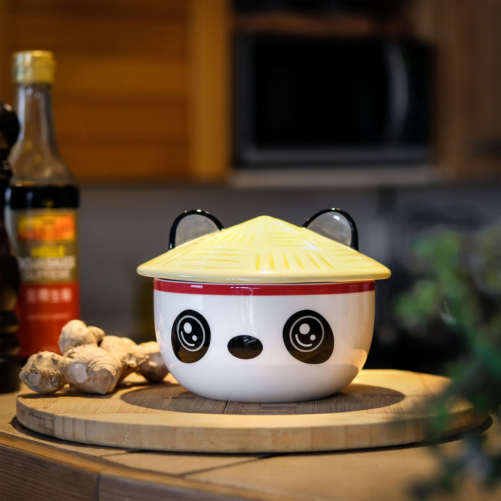 Zdjęcie produktu Miska Panda Kawaii z pokrywką dla fanów anime