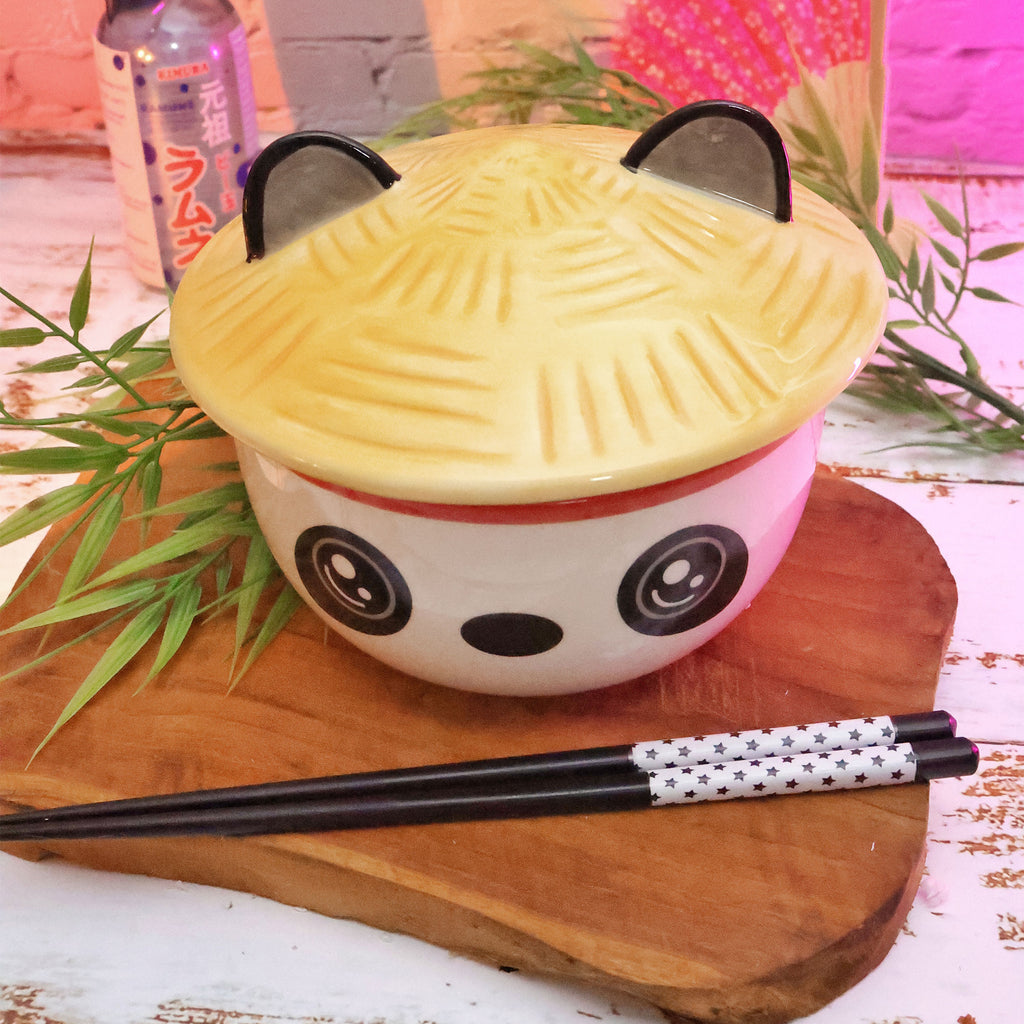 Zdjęcie produktu Miska Panda Kawaii z pokrywką dla fanów anime