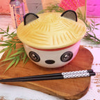 Zdjęcie produktu Miska Panda Kawaii z pokrywką dla fanów anime