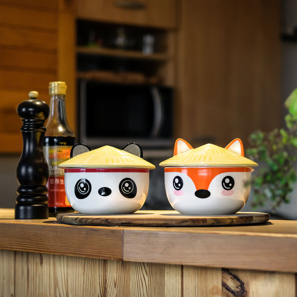 Zdjęcie produktu Miska Panda Kawaii z pokrywką dla fanów anime