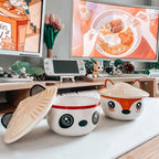 Zdjęcie produktu Miska Panda Kawaii z pokrywką dla fanów anime