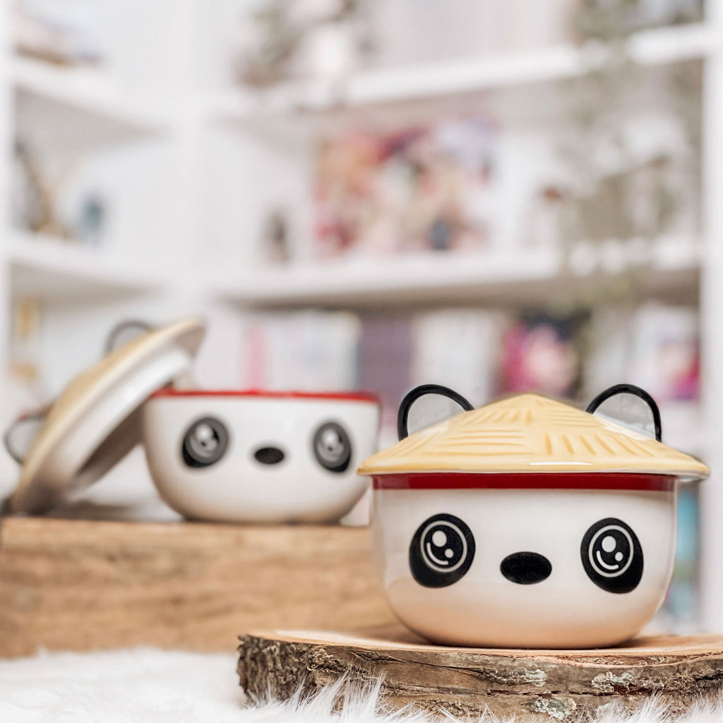 Zdjęcie produktu Miska Panda Kawaii z pokrywką dla fanów anime
