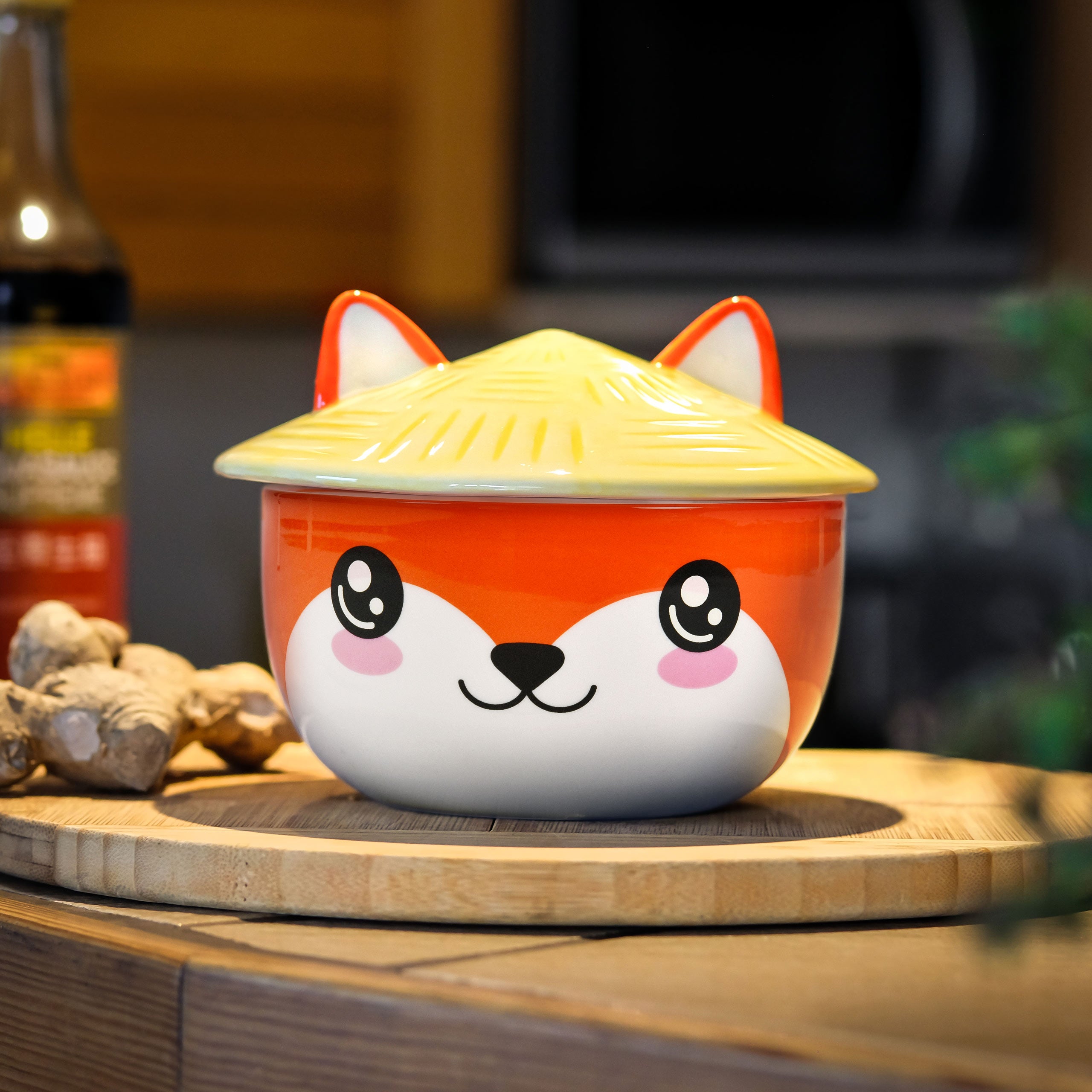 Zdjęcie produktu Miska Fuchs Kawaii z pokrywką dla fanów anime