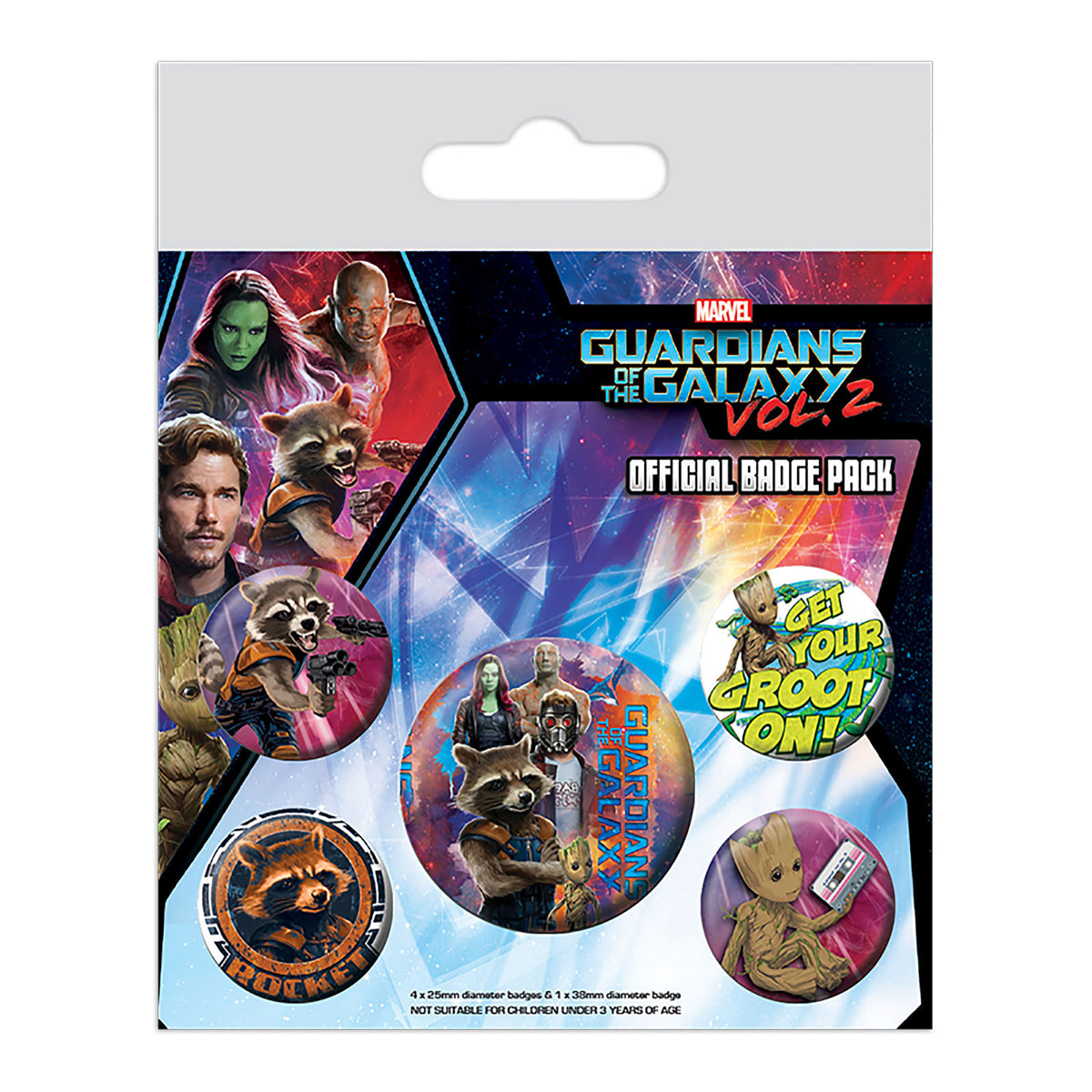 Zdjęcie produktu Guardians of the Galaxy - Vol. 2 Zestaw 5 Przypinek