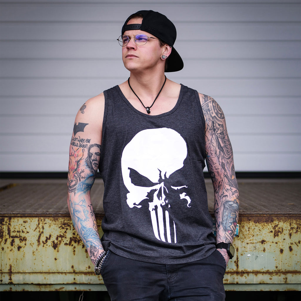 Zdjęcie produktu Punisher - Czaszka Tanktop szary