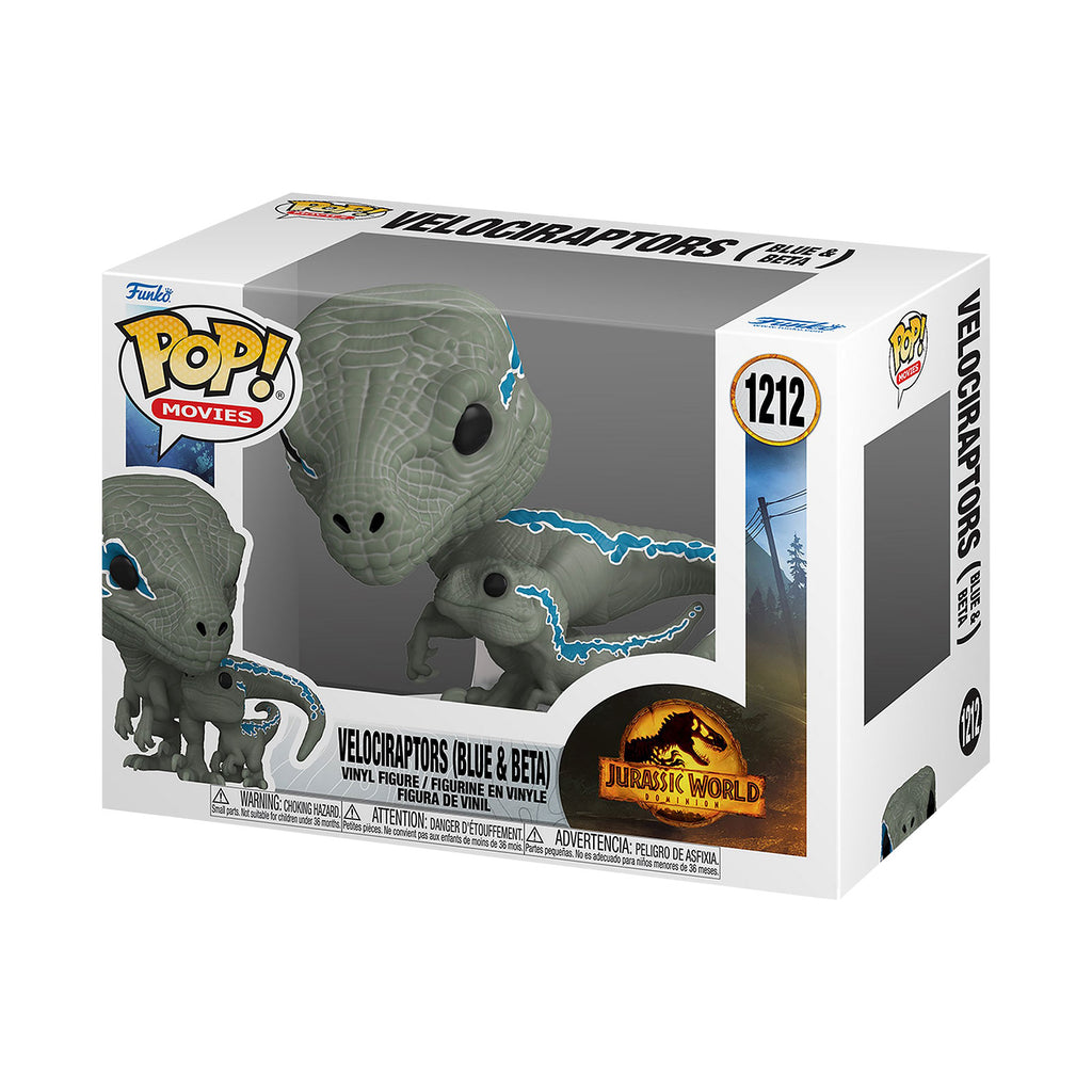 Zdjęcie produktu Jurassic World - Velociraptory Blue i Beta Funko Pop Figurka