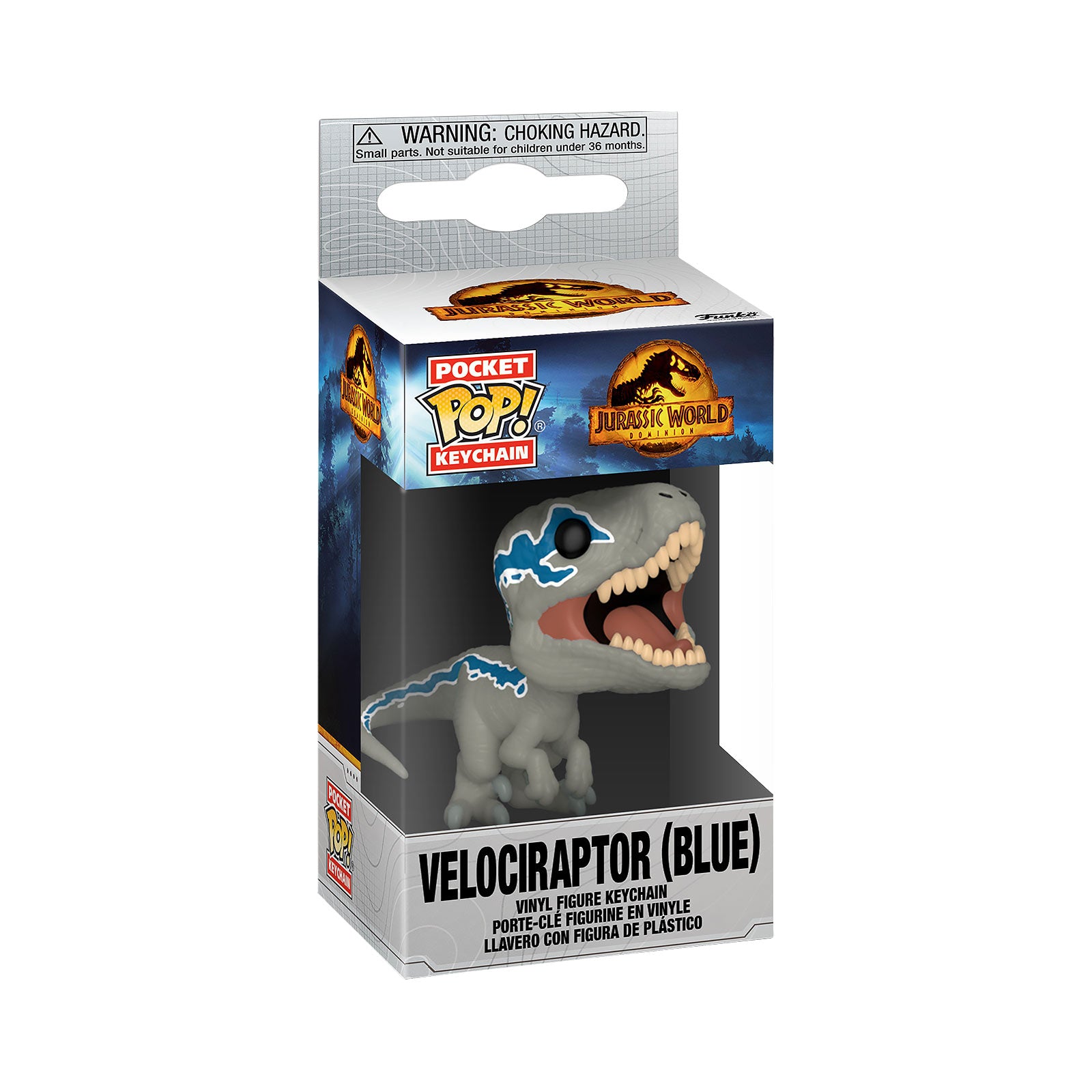 Zdjęcie produktu Jurassic World - Breloczek Funko Pop Velociraptor Blue