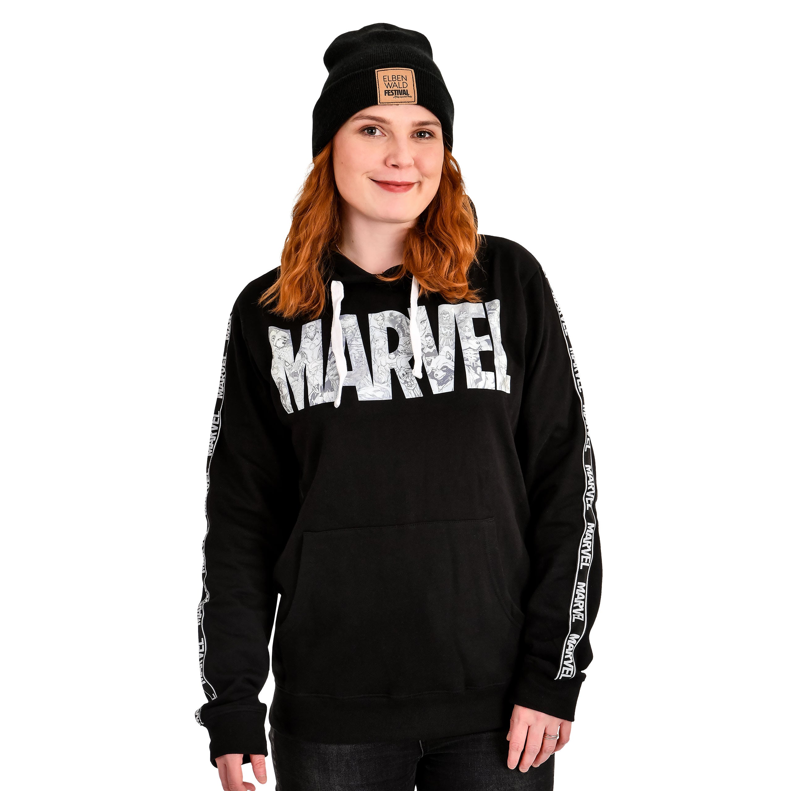 Zdjęcie produktu Marvel - Bluza z kapturem Comic Logo czarna