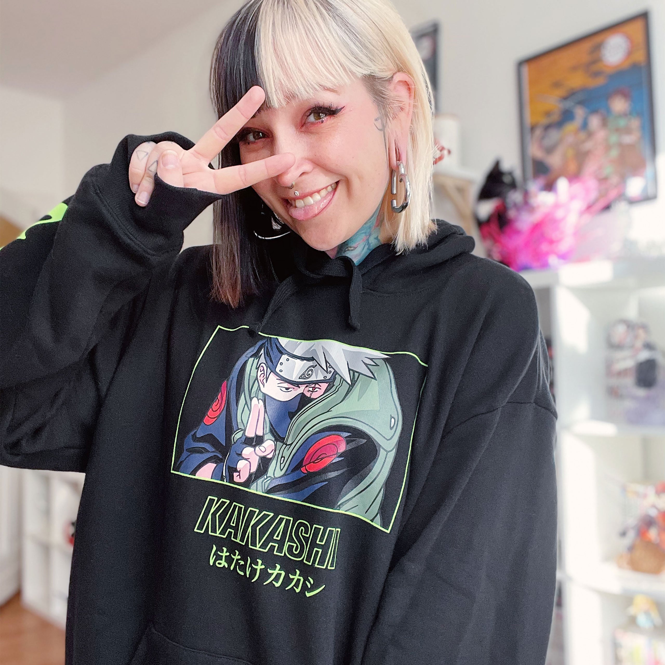 Zdjęcie produktu Naruto - Kakashi Raikiri Hoodie czarny
