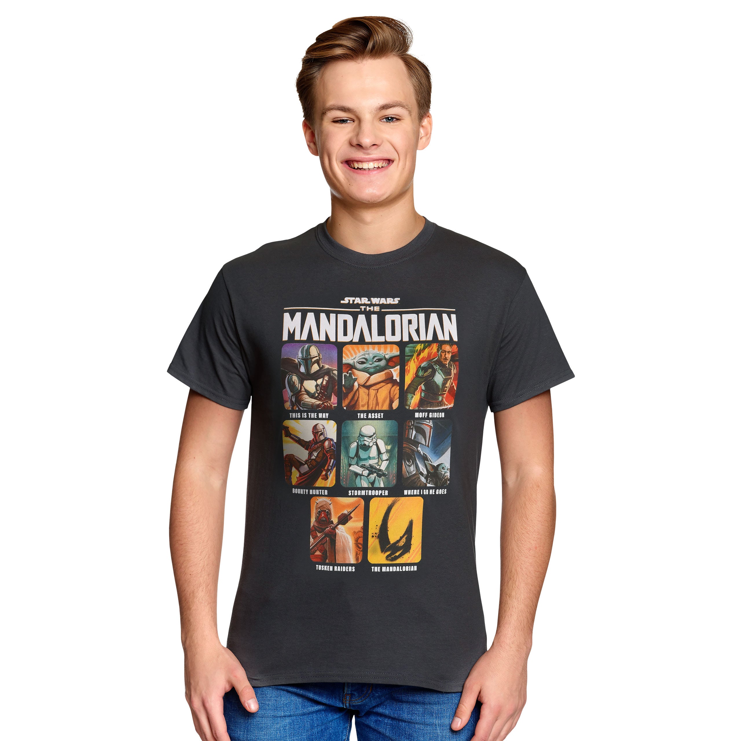 Product image The Mandalorian Characters T-Shirt grey - Star Wars