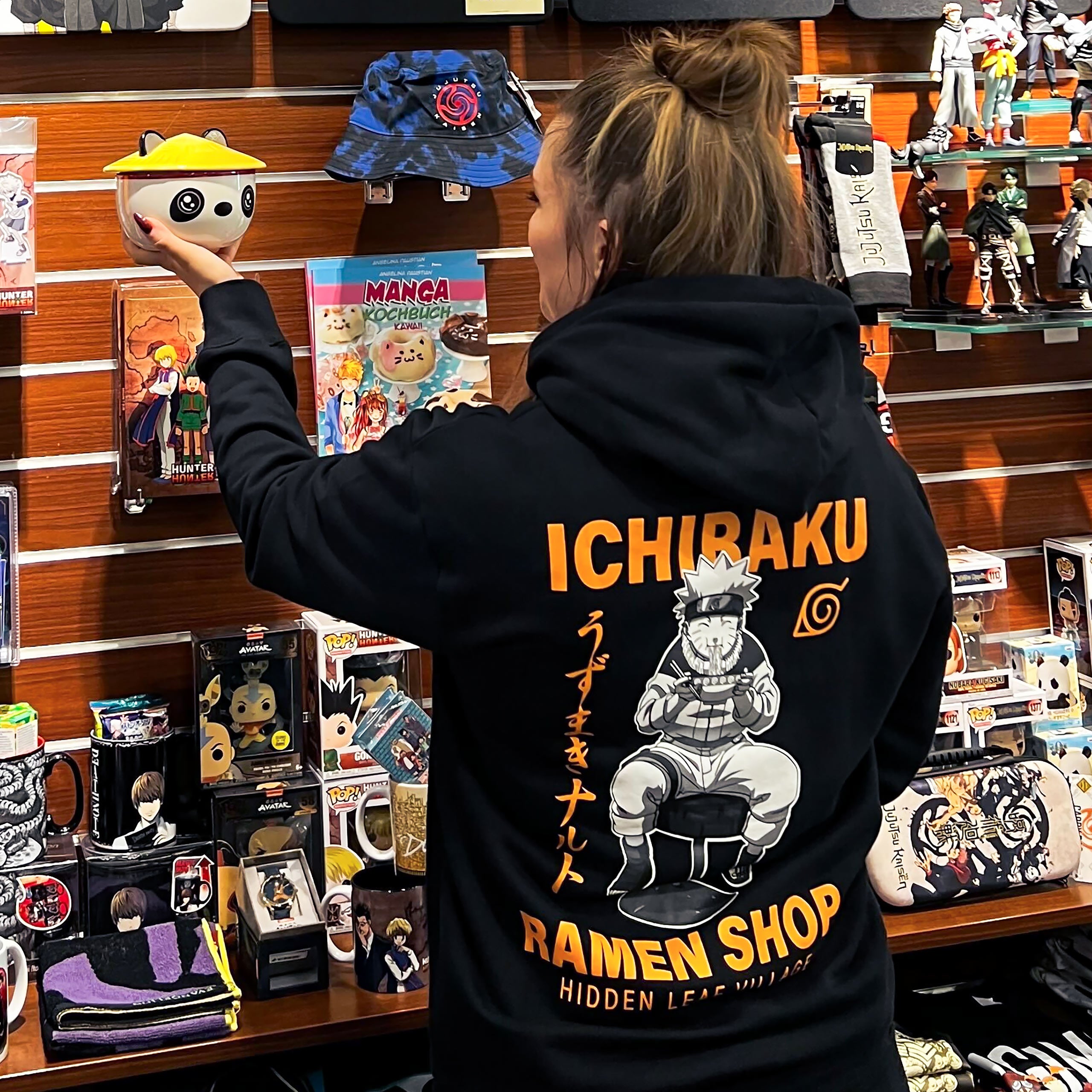Zdjęcie produktu Naruto - Bluza z kapturem Ichiraku Ramen Shop czarna