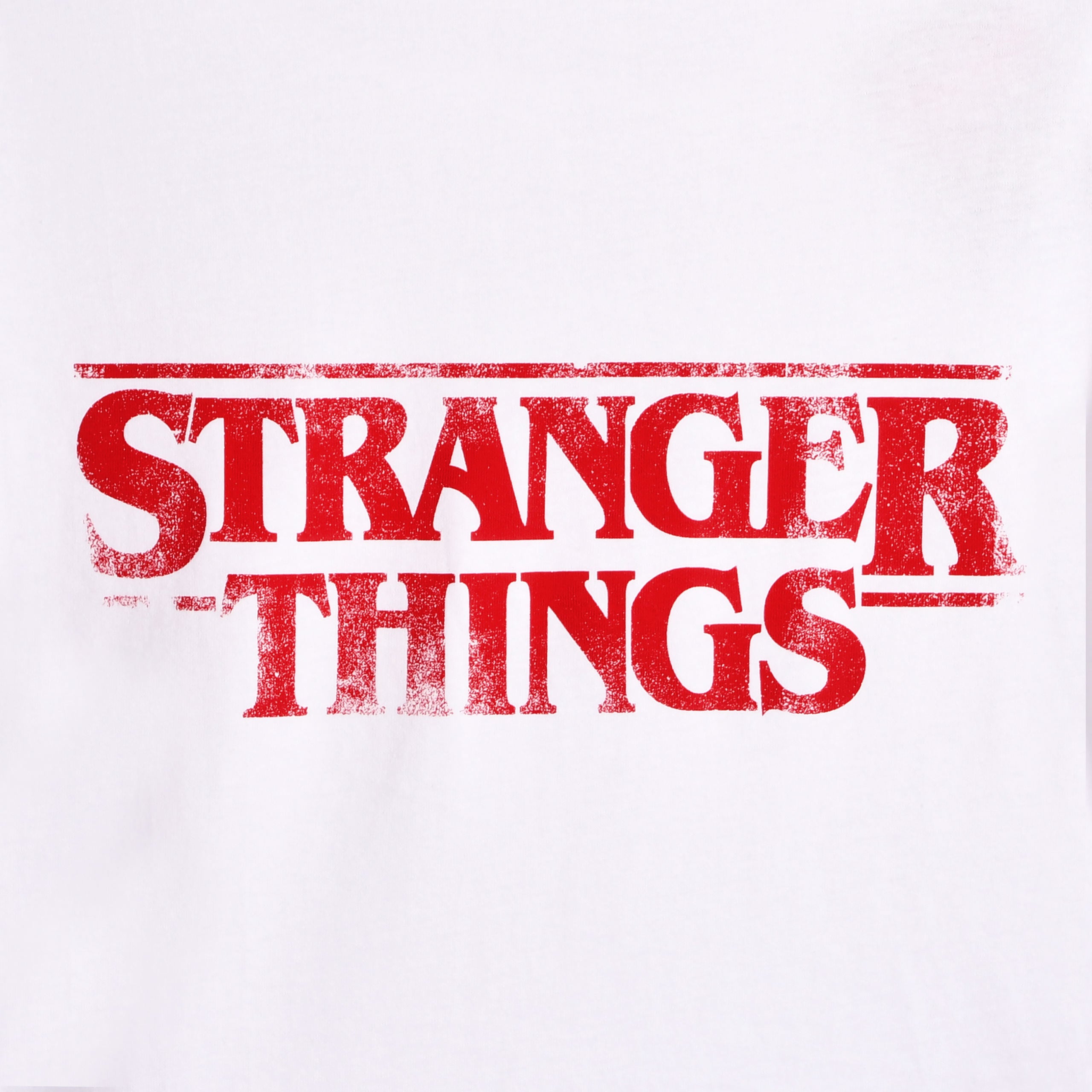 Zdjęcie produktu Stranger Things - Distressed Logo Crop Top biały