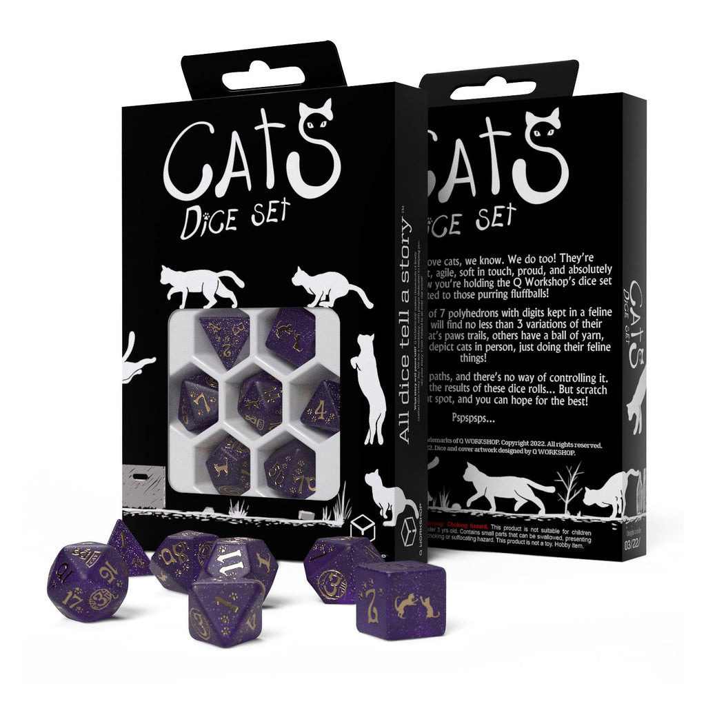 Zdjęcie produktu Cats - Purrito RPG Zestaw Kości 7-częściowy