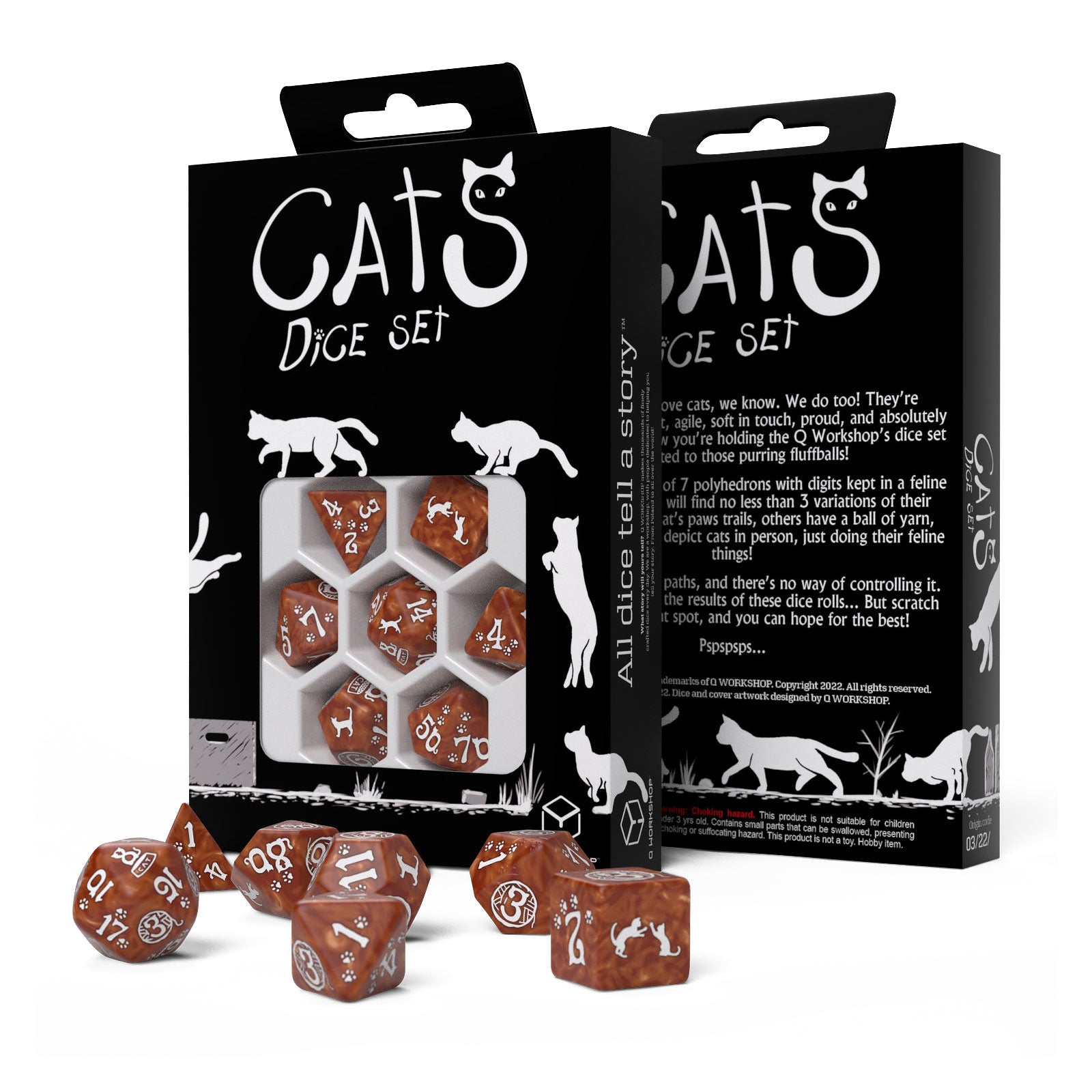Zdjęcie produktu Cats - Muffin RPG Zestaw Kości 7-częściowy