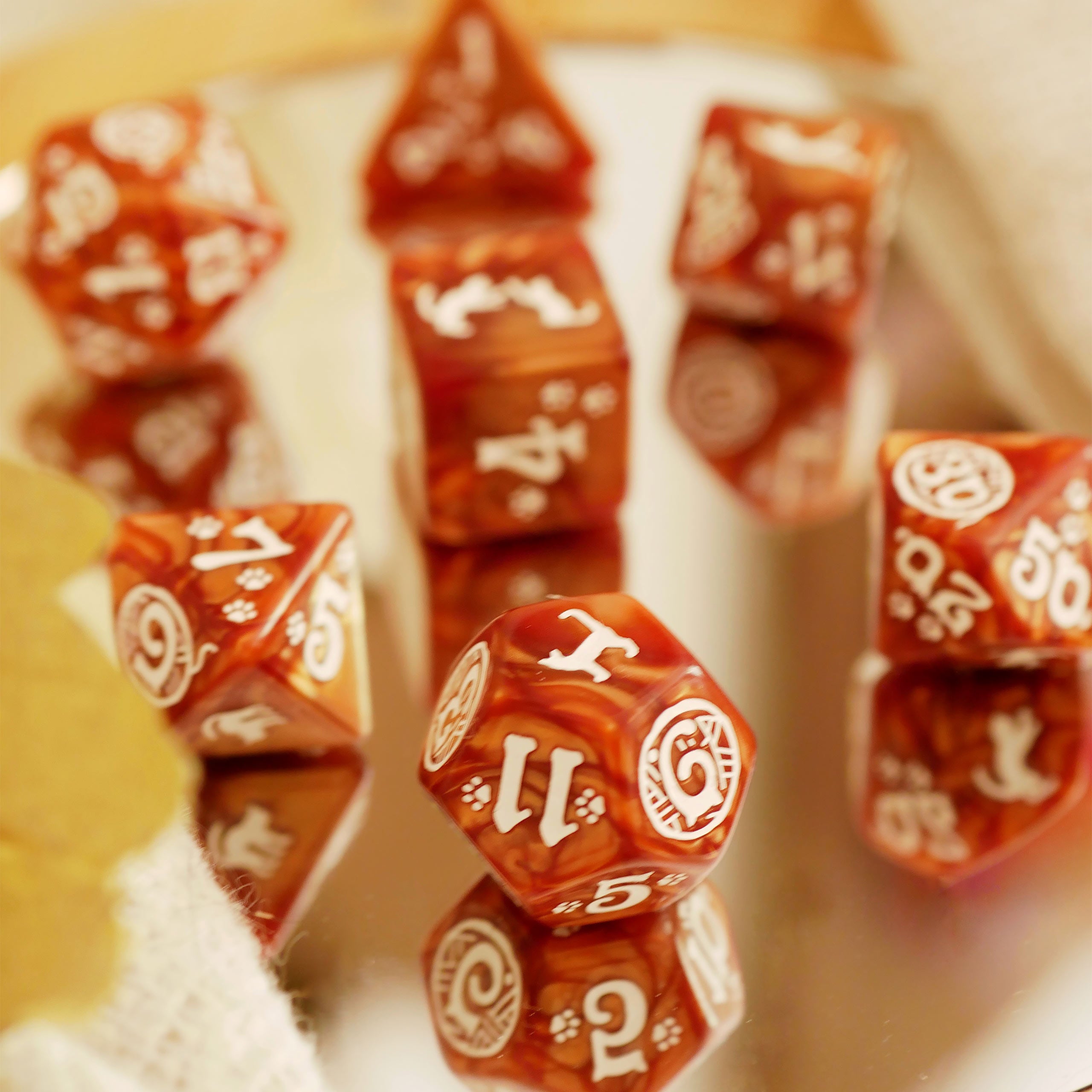 Zdjęcie produktu Cats - Muffin RPG Zestaw Kości 7-częściowy