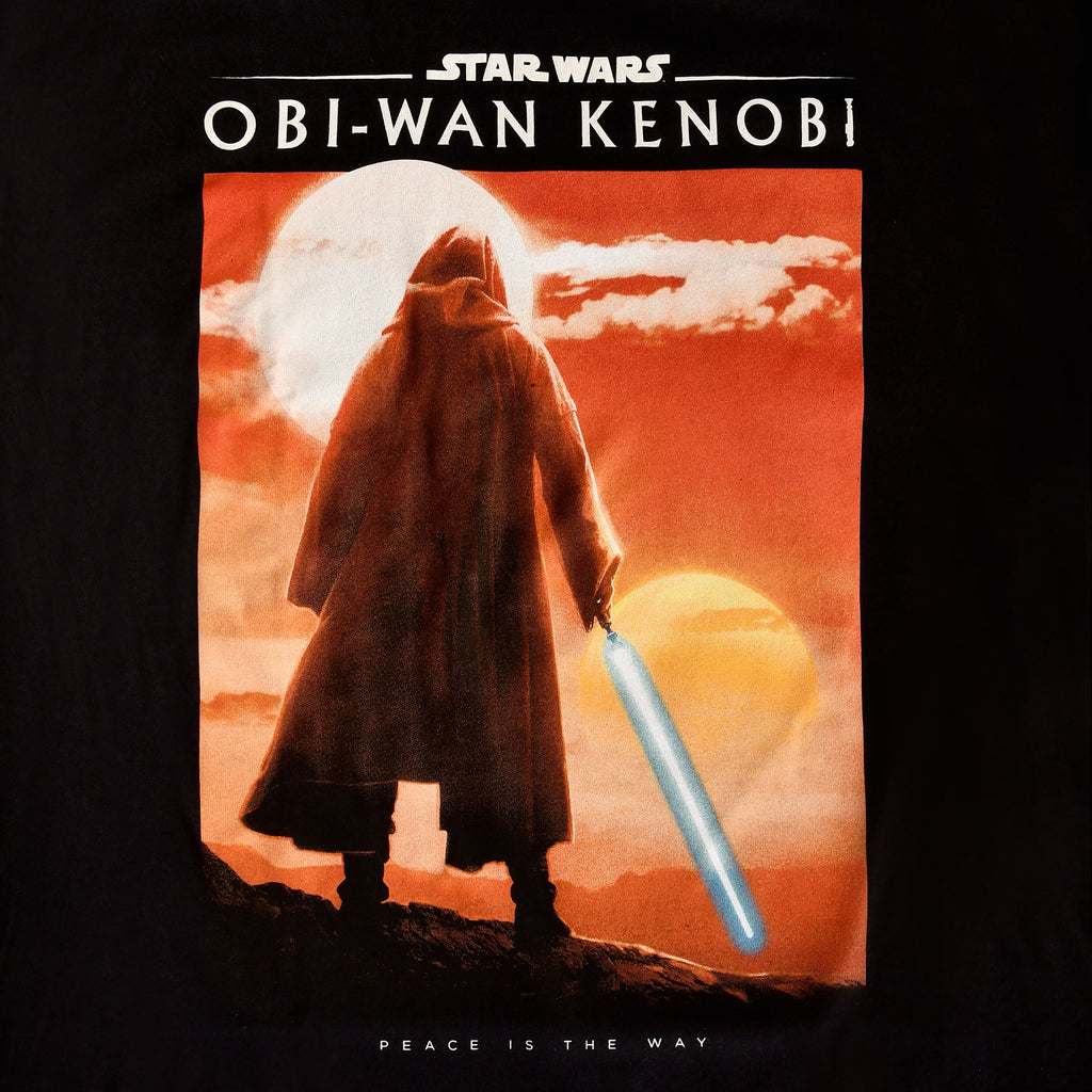 Zdjęcie produktu Star Wars - Obi-Wan Peace Is The Way Poster T-Shirt czarny