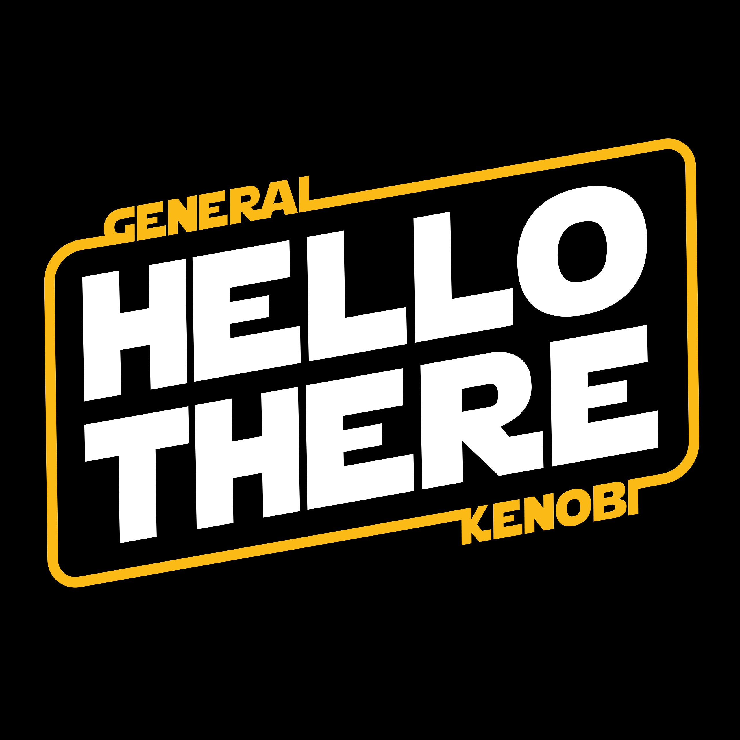 Zdjęcie produktu Koszulka General Kenobi Hello There dla fanów Star Wars czarna