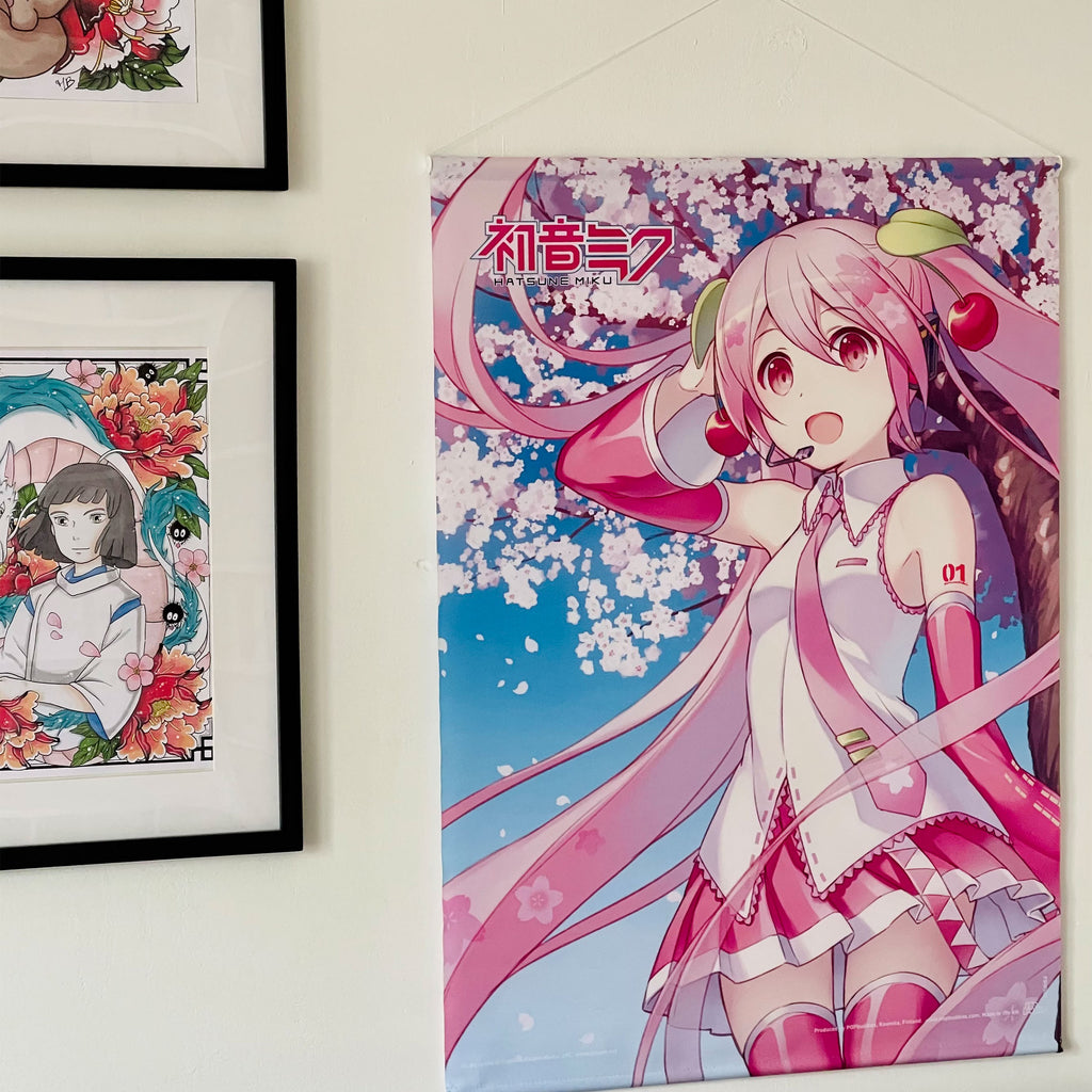 Product image Hatsune Miku - Cherry Blossom Wall Scroll